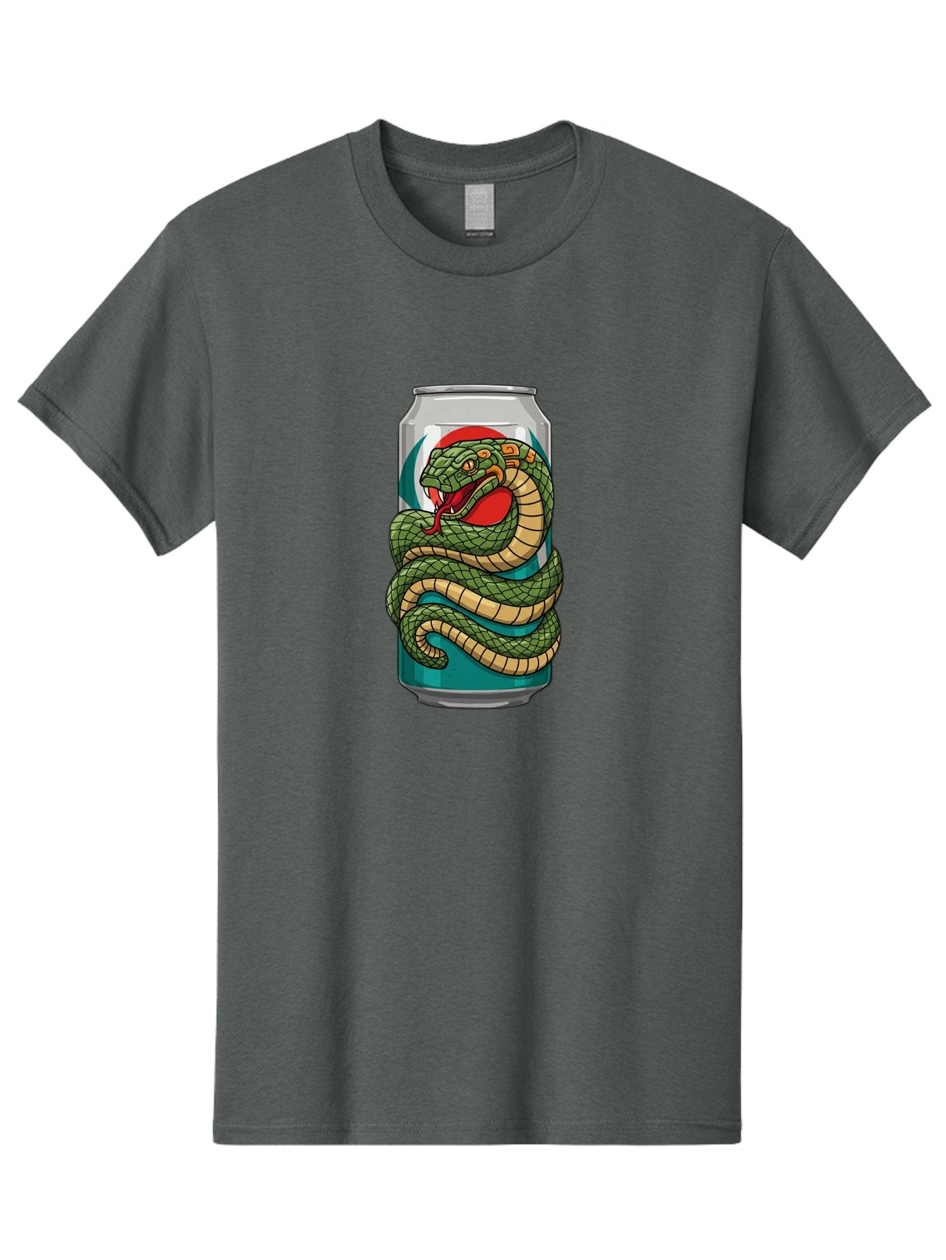 Snake-Energy-Drink-Can Men'S Graphic Tee, 100% Cotton, Comfortable Casual Summer Wear, Machine Washable, Vintage Camera, Old Camera, Antique Camera, Black Camera, Classic Photography, Photography Equipment, Nostalgic Device, Film Camera, Bal374 11