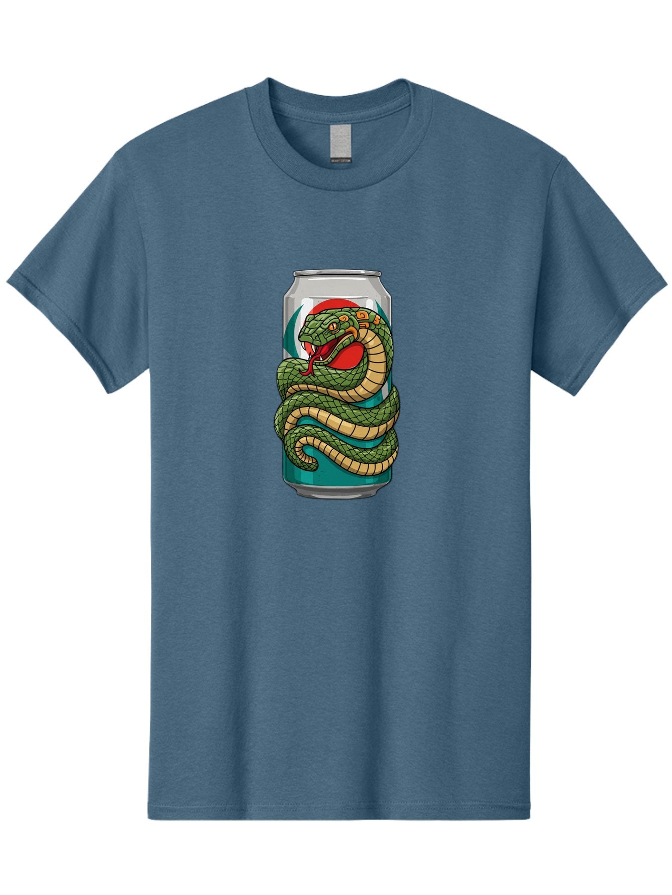 Snake-Energy-Drink-Can Men'S Graphic Tee, 100% Cotton, Comfortable Casual Summer Wear, Machine Washable, Vintage Camera, Old Camera, Antique Camera, Black Camera, Classic Photography, Photography Equipment, Nostalgic Device, Film Camera, Bal374