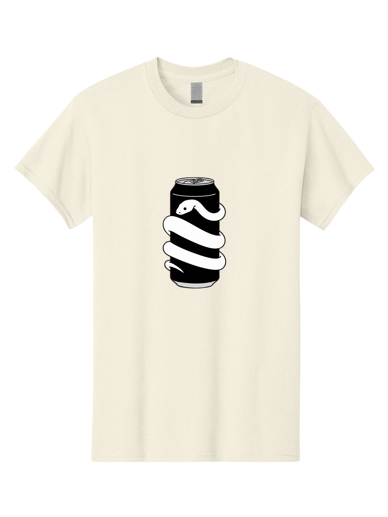 Snake-Wrapped-Can-2 Men'S Graphic Tee, 100% Cotton, Comfortable Casual Summer Wear, Machine Washable, Vintage Camera, Old Camera, Antique Camera, Black Camera, Classic Photography, Photography Equipment, Nostalgic Device, Film Camera, Bal376 9