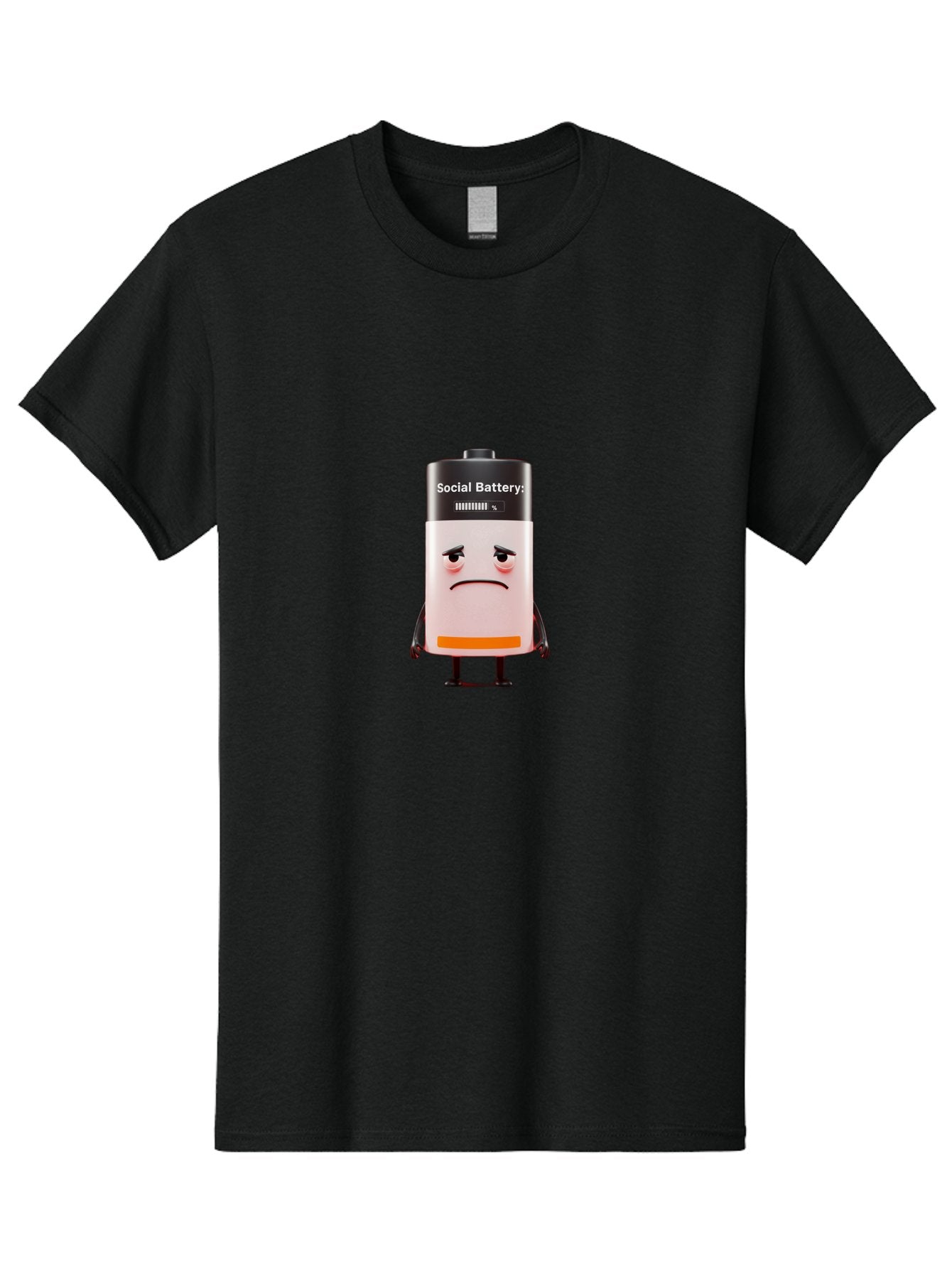 Social-Battery-3 Men'S Graphic Tee, 100% Cotton, Comfortable Casual Summer Wear, Machine Washable, Vintage Camera, Old Camera, Antique Camera, Black Camera, Classic Photography, Photography Equipment, Nostalgic Device, Film Camera, Camera Art Bal383 15