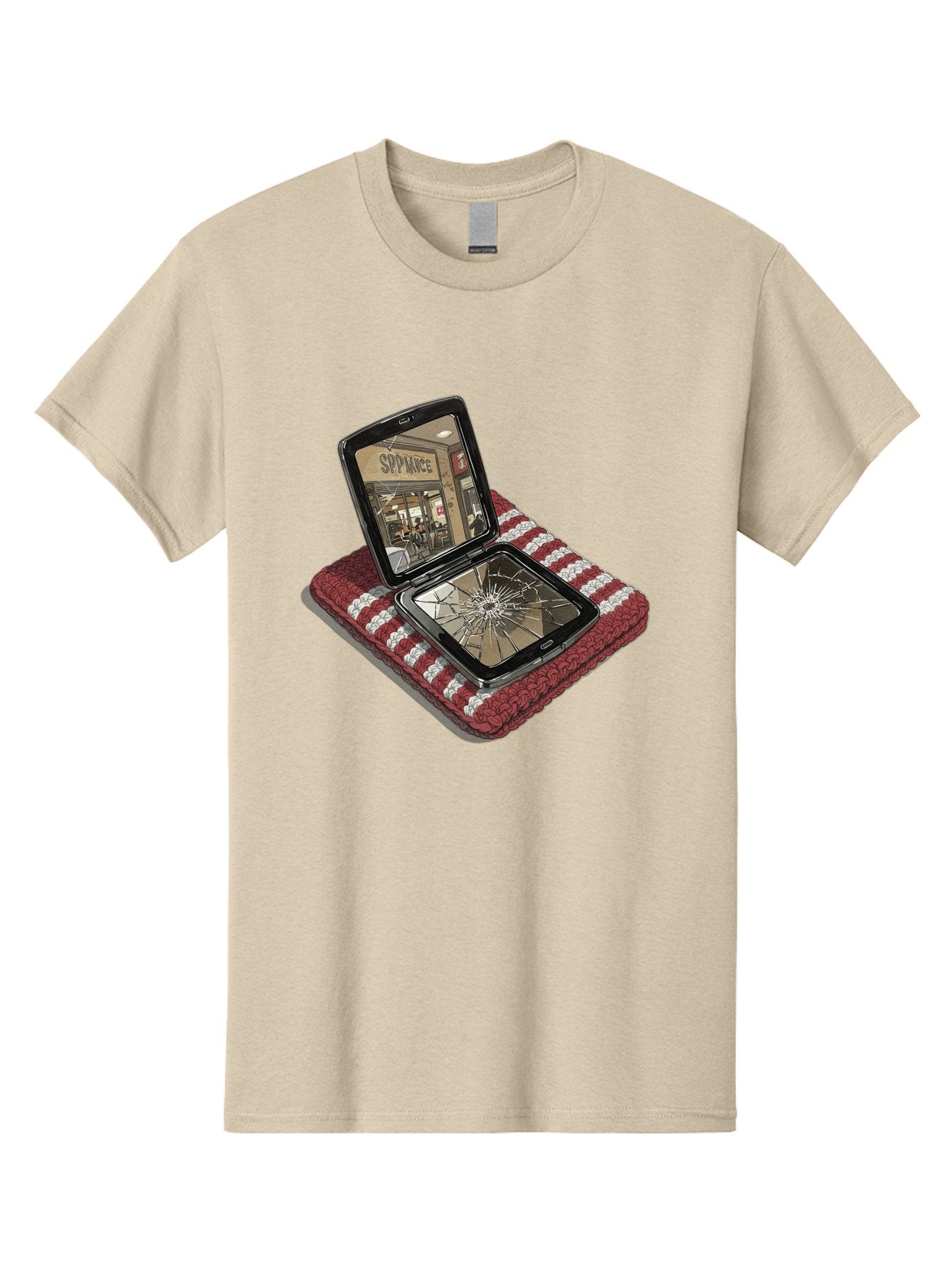 Sppiance-Broken-Phone Men'S Graphic Tee, 100% Cotton, Comfortable Casual Summer Wear, Machine Washable, Vintage Camera, Old Camera, Antique Camera, Black Camera, Classic Photography, Photography Equipment, Nostalgic Device, Film Camera, Bal388 12