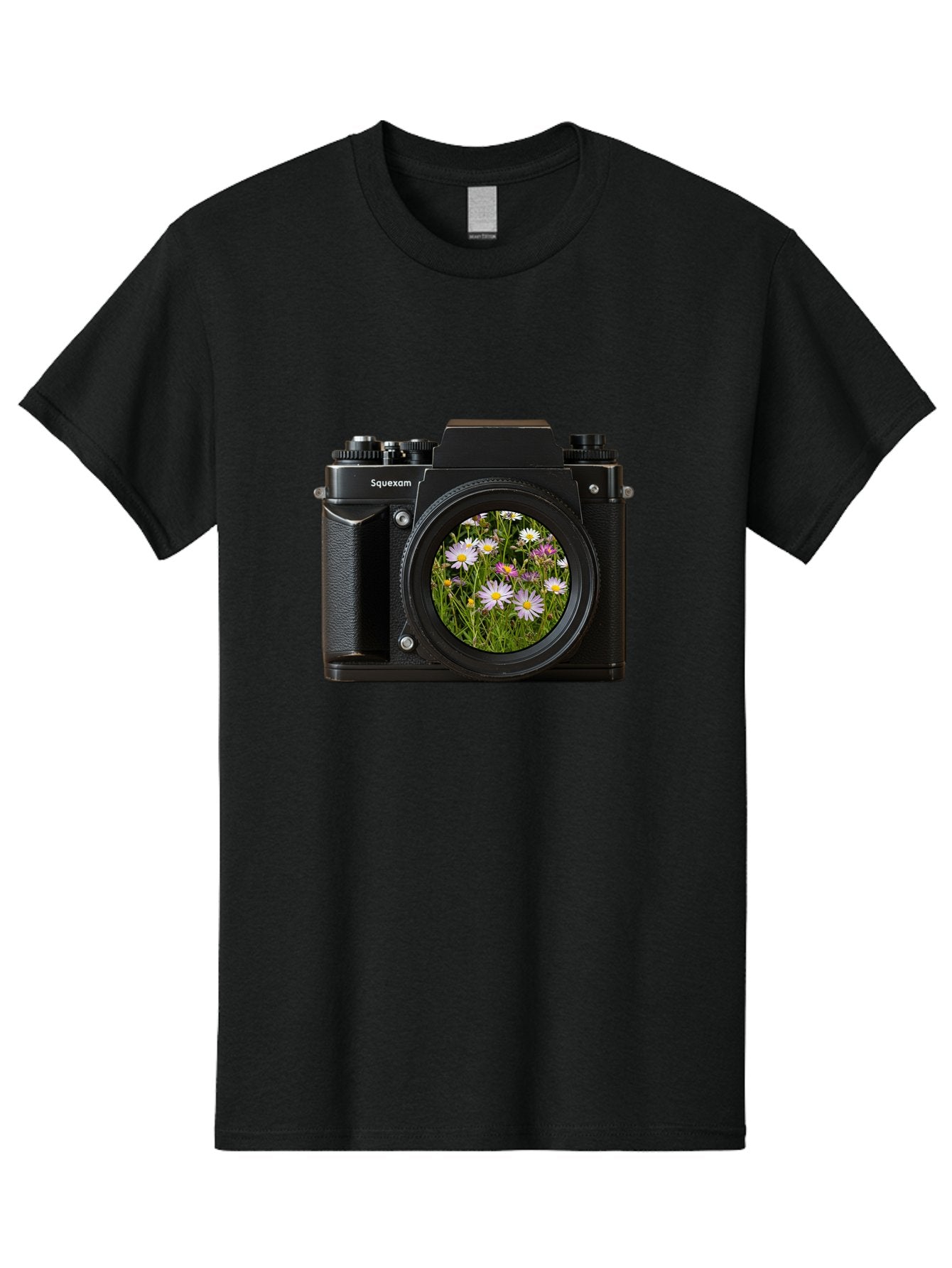 Squeexom-Camera Men'S Graphic Tee, 100% Cotton, Comfortable Casual Summer Wear, Machine Washable, Vintage Camera, Old Camera, Antique Camera, Black Camera, Classic Photography, Photography Equipment, Nostalgic Device, Film Camera, Camera Art Bal390 6