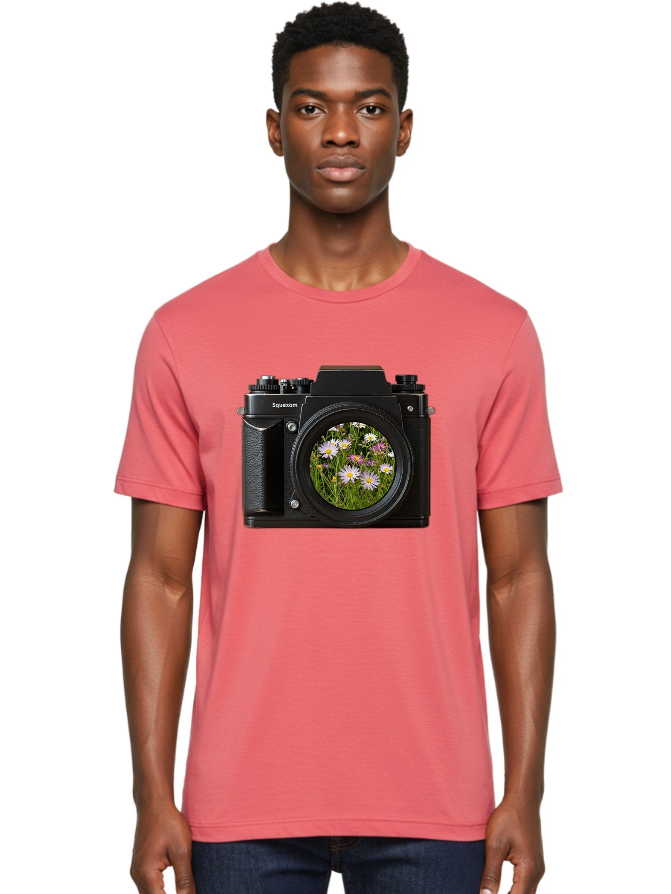 Squeexom-Camera Men'S Graphic Tee, 100% Cotton, Comfortable Casual Summer Wear, Machine Washable, Vintage Camera, Old Camera, Antique Camera, Black Camera, Classic Photography, Photography Equipment, Nostalgic Device, Film Camera, Camera Art Bal390 16