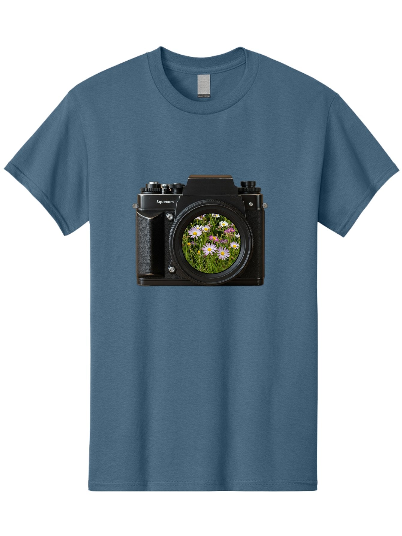 Squeexom-Camera Men'S Graphic Tee, 100% Cotton, Comfortable Casual Summer Wear, Machine Washable, Vintage Camera, Old Camera, Antique Camera, Black Camera, Classic Photography, Photography Equipment, Nostalgic Device, Film Camera, Camera Art Bal390