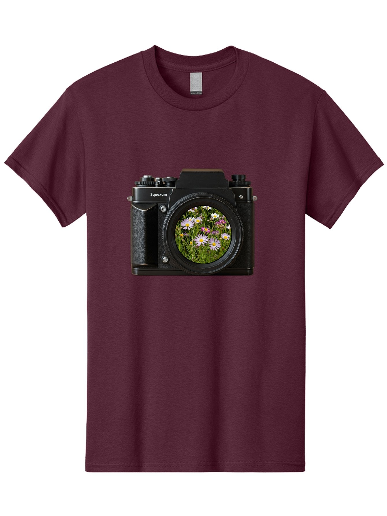 Squeexom-Camera Men'S Graphic Tee, 100% Cotton, Comfortable Casual Summer Wear, Machine Washable, Vintage Camera, Old Camera, Antique Camera, Black Camera, Classic Photography, Photography Equipment, Nostalgic Device, Film Camera, Camera Art Bal390 9