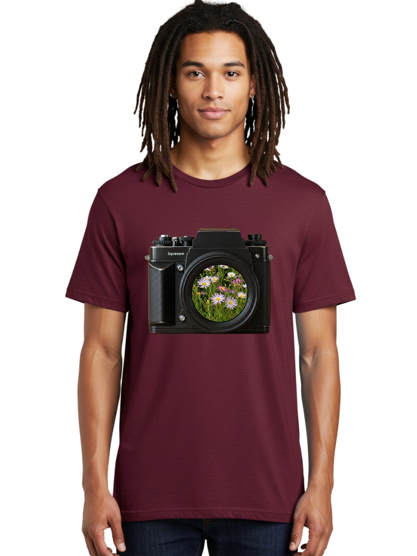 Squeexom-Camera Men'S Graphic Tee, 100% Cotton, Comfortable Casual Summer Wear, Machine Washable, Vintage Camera, Old Camera, Antique Camera, Black Camera, Classic Photography, Photography Equipment, Nostalgic Device, Film Camera, Camera Art Bal390 26