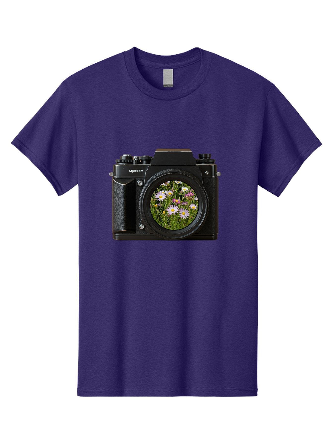 Squeexom-Camera Men'S Graphic Tee, 100% Cotton, Comfortable Casual Summer Wear, Machine Washable, Vintage Camera, Old Camera, Antique Camera, Black Camera, Classic Photography, Photography Equipment, Nostalgic Device, Film Camera, Camera Art Bal390