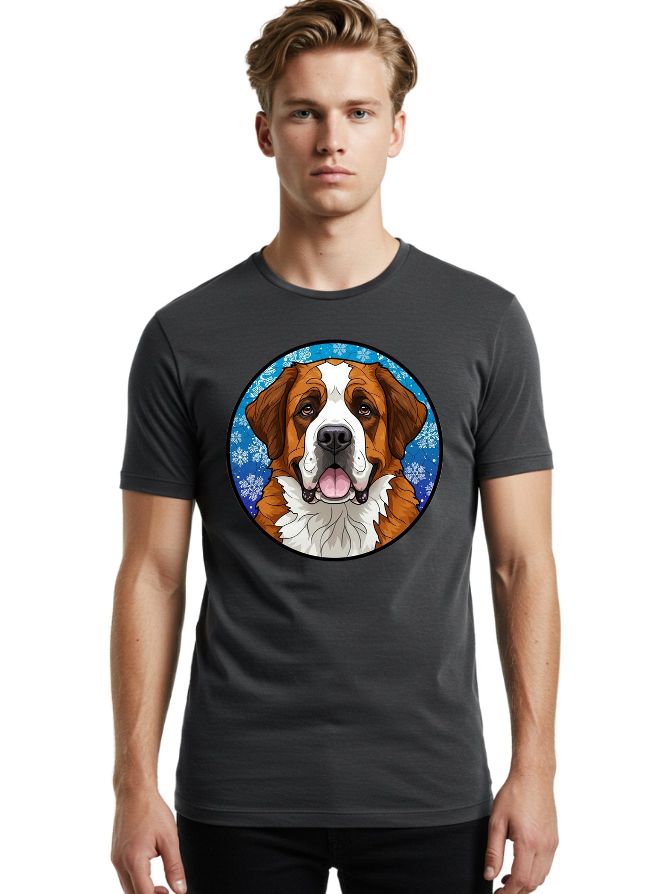 St-Bernard-Dog Men'S Graphic Tee, 100% Cotton, Comfortable Casual Summer Wear, Machine Washable, Vintage Camera, Old Camera, Antique Camera, Black Camera, Classic Photography, Photography Equipment, Nostalgic Device, Film Camera, Camera Art Bal391 20