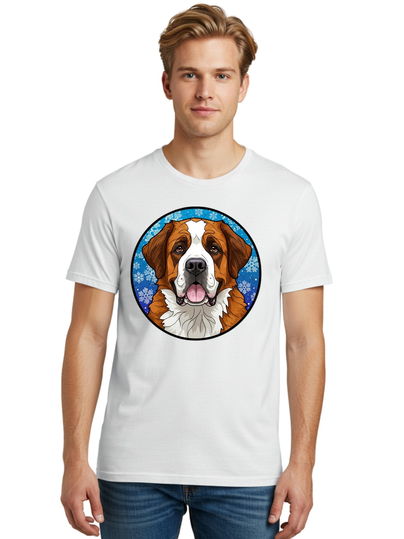 St-Bernard-Dog Men'S Graphic Tee, 100% Cotton, Comfortable Casual Summer Wear, Machine Washable, Vintage Camera, Old Camera, Antique Camera, Black Camera, Classic Photography, Photography Equipment, Nostalgic Device, Film Camera, Camera Art Bal391 24