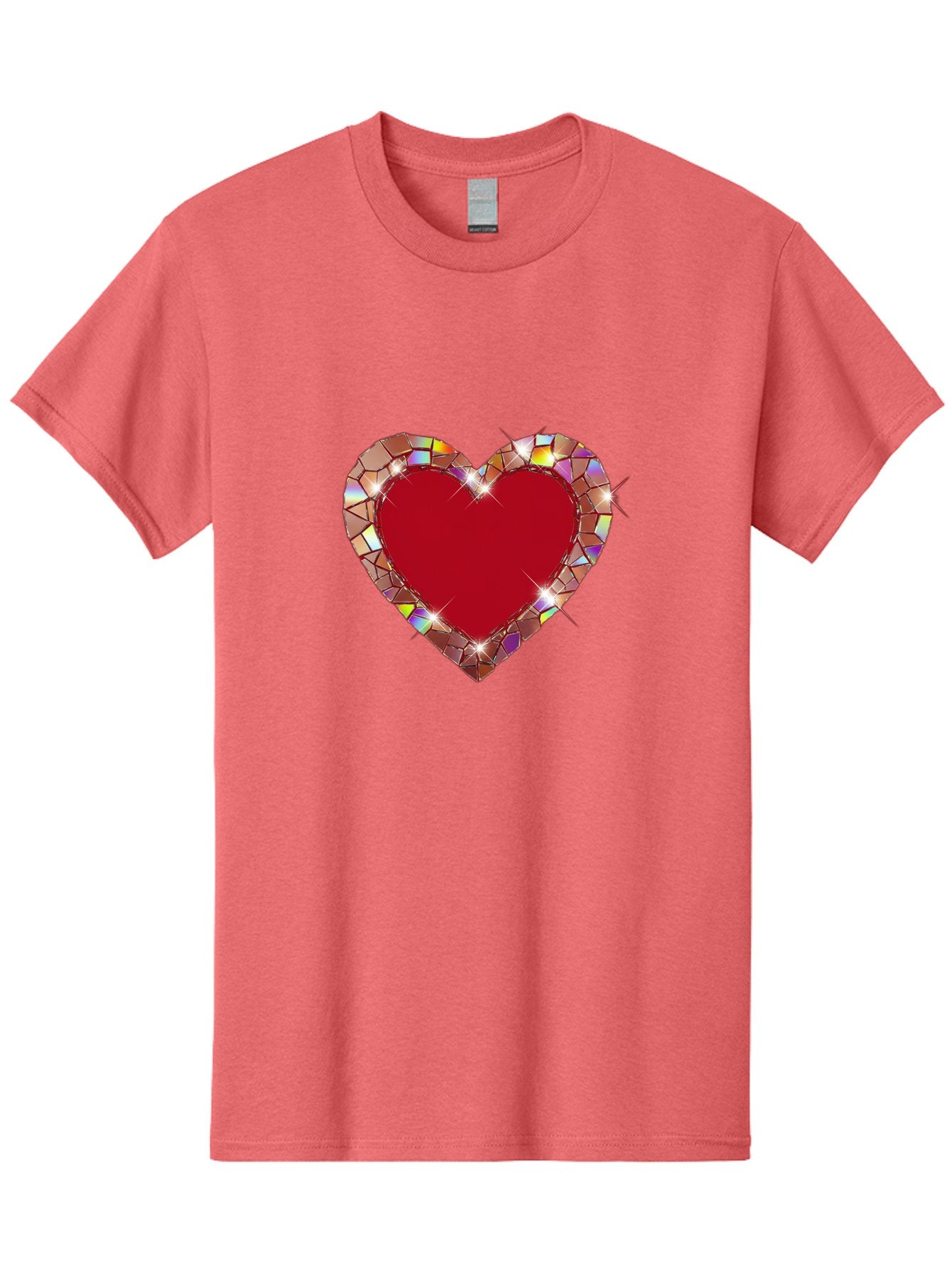 Stained-Glass-Heart Men'S Graphic Tee, 100% Cotton, Comfortable Casual Summer Wear, Machine Washable, Vintage Camera, Old Camera, Antique Camera, Black Camera, Classic Photography, Photography Equipment, Nostalgic Device, Film Camera, Bal392 12