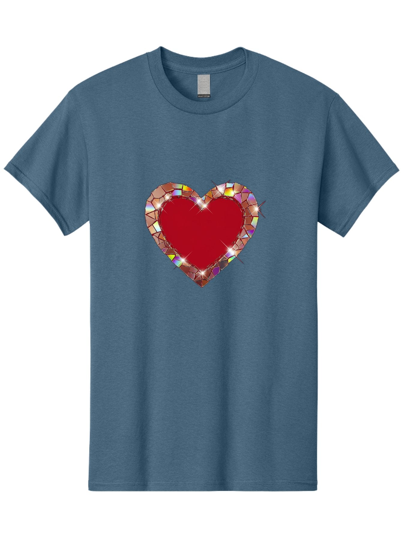 Stained-Glass-Heart Men'S Graphic Tee, 100% Cotton, Comfortable Casual Summer Wear, Machine Washable, Vintage Camera, Old Camera, Antique Camera, Black Camera, Classic Photography, Photography Equipment, Nostalgic Device, Film Camera, Bal392 13