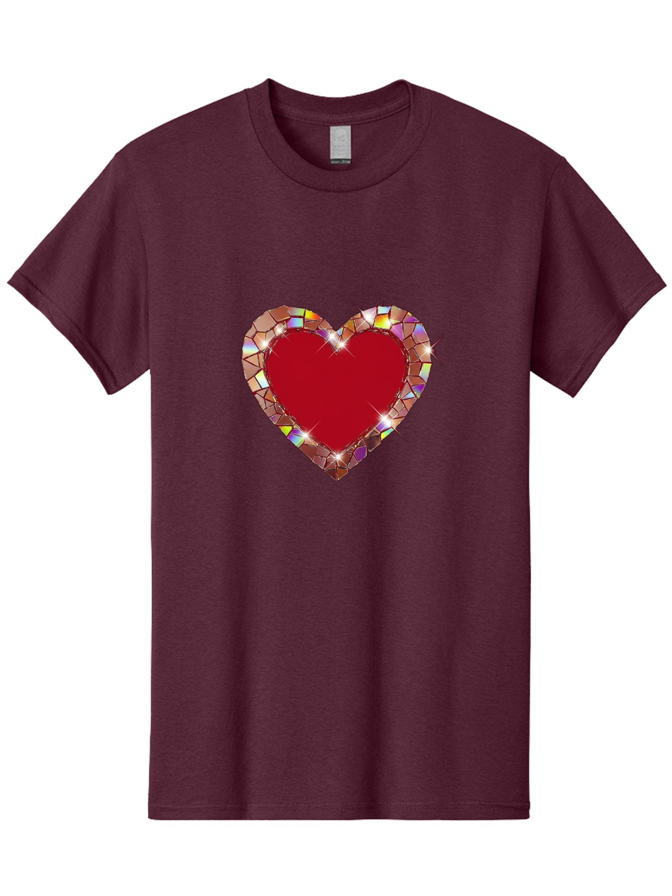 Stained-Glass-Heart Men'S Graphic Tee, 100% Cotton, Comfortable Casual Summer Wear, Machine Washable, Vintage Camera, Old Camera, Antique Camera, Black Camera, Classic Photography, Photography Equipment, Nostalgic Device, Film Camera, Bal392 4