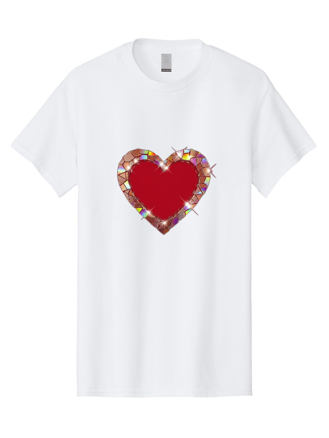 Stained-Glass-Heart Men'S Graphic Tee, 100% Cotton, Comfortable Casual Summer Wear, Machine Washable, Vintage Camera, Old Camera, Antique Camera, Black Camera, Classic Photography, Photography Equipment, Nostalgic Device, Film Camera, Bal392 5