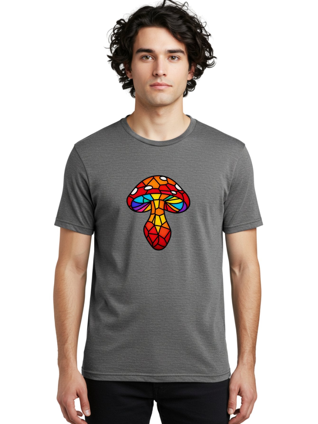Stained-Glass-Mushroom Men'S Graphic Tee, 100% Cotton, Comfortable Casual Summer Wear, Machine Washable, Vintage Camera, Old Camera, Antique Camera, Black Camera, Classic Photography, Photography Equipment, Nostalgic Device, Film Camera, Bal393 22