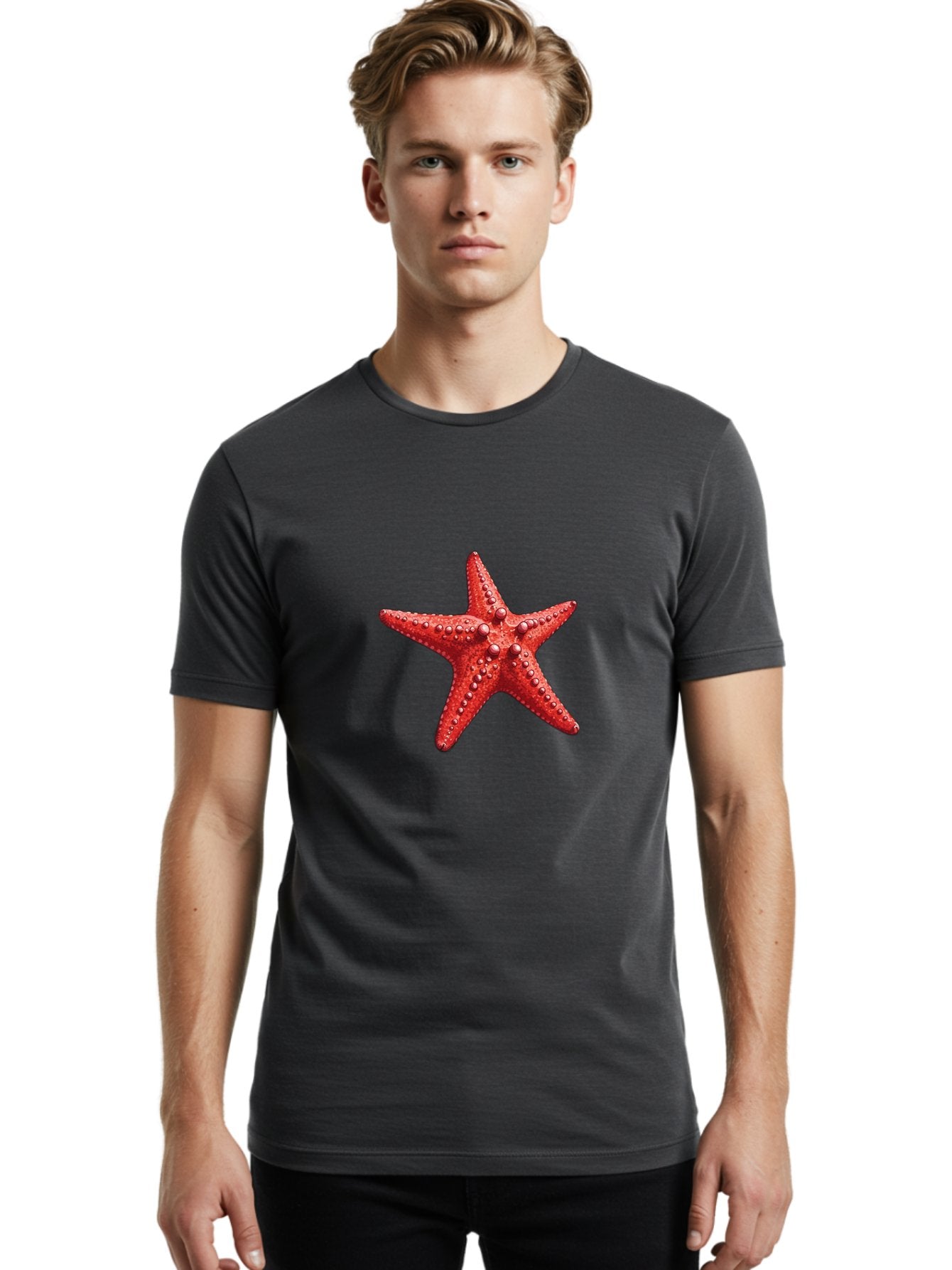 Starfish-4 Men'S Graphic Tee, 100% Cotton, Comfortable Casual Summer Wear, Machine Washable, Vintage Camera, Old Camera, Antique Camera, Black Camera, Classic Photography, Photography Equipment, Nostalgic Device, Film Camera, Camera Art Bal397 22