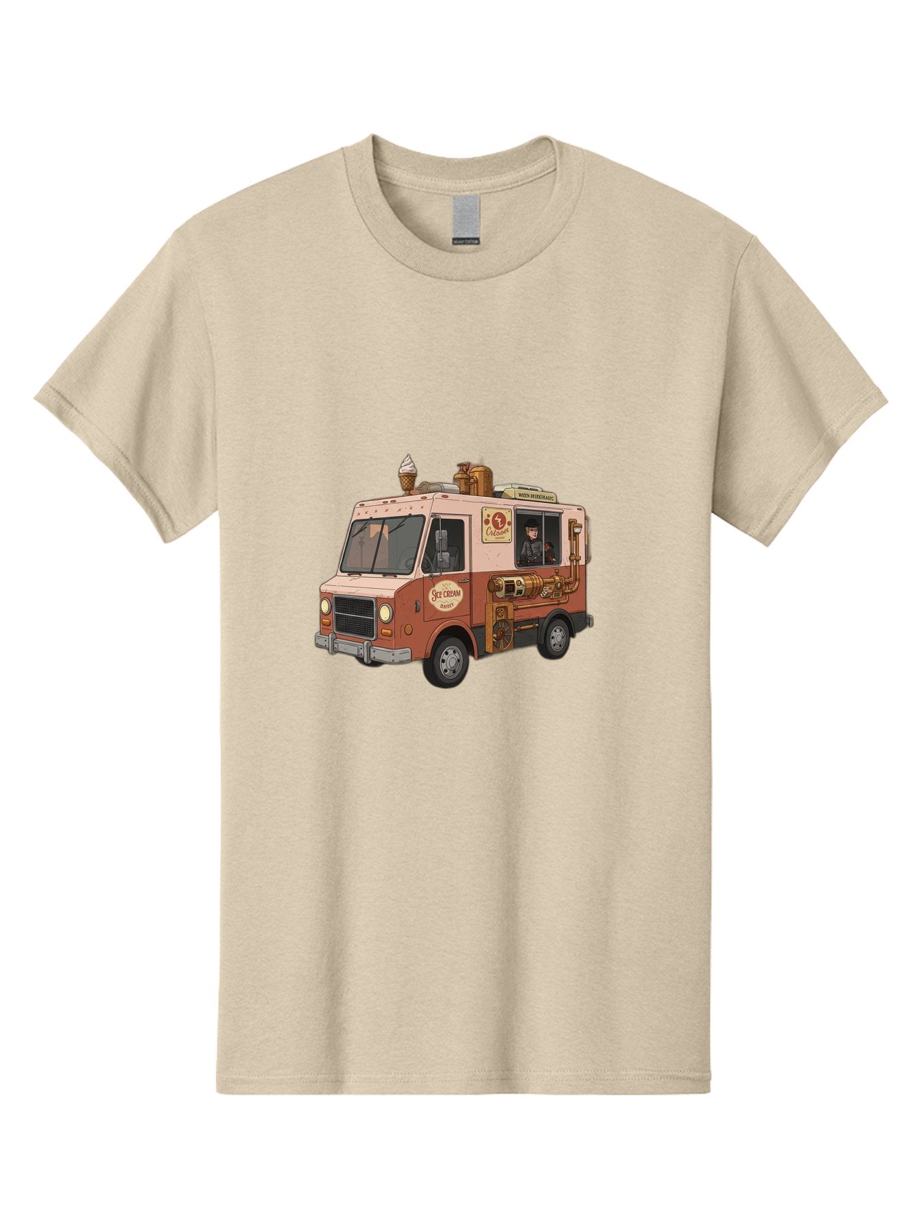 Steam-Ice-Cream Men'S Graphic Tee, 100% Cotton, Comfortable Casual Summer Wear, Machine Washable, Vintage Camera, Old Camera, Antique Camera, Black Camera, Classic Photography, Photography Equipment, Nostalgic Device, Film Camera, Camera Art Bal405 15