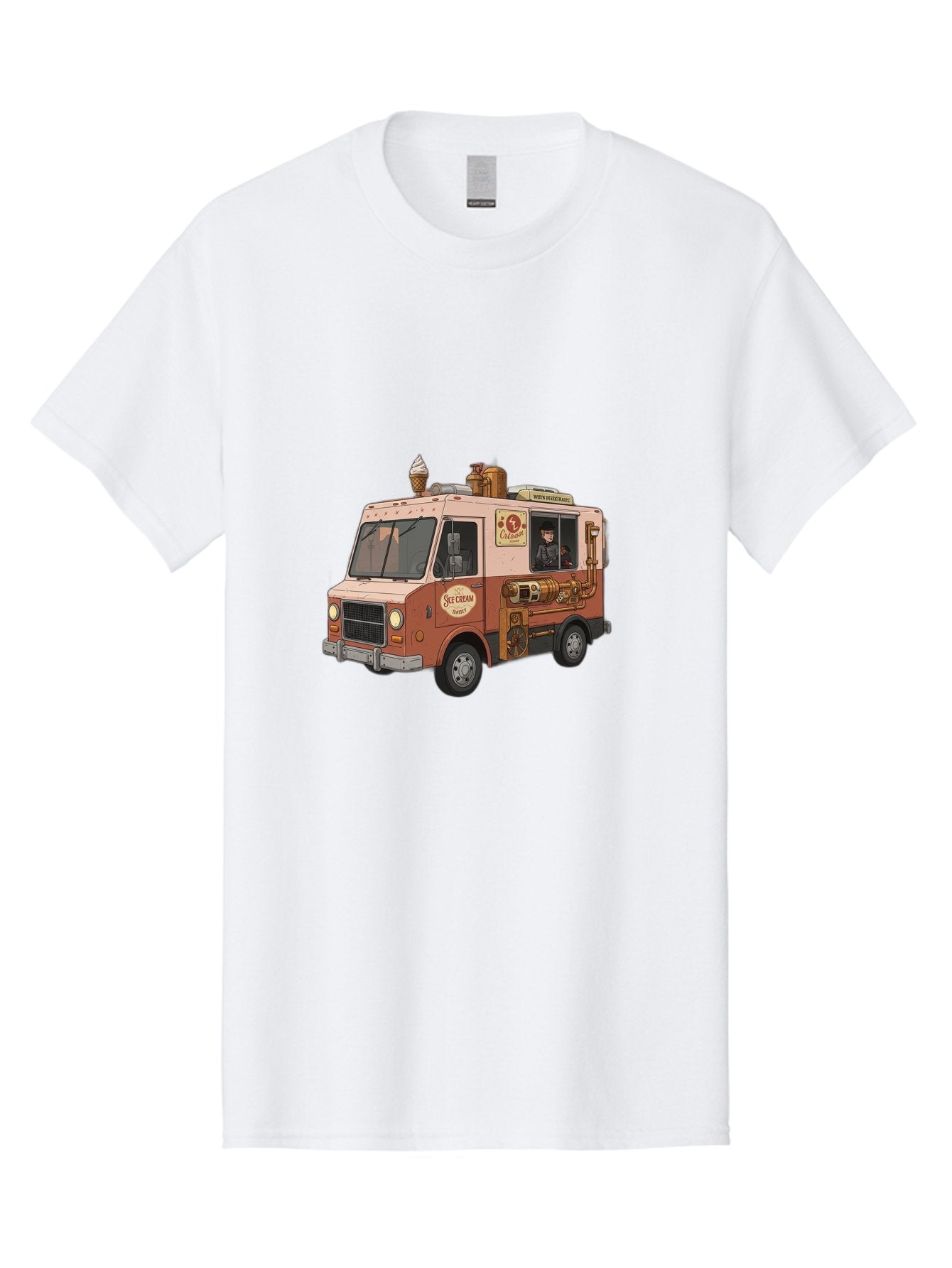 Steam-Ice-Cream Men'S Graphic Tee, 100% Cotton, Comfortable Casual Summer Wear, Machine Washable, Vintage Camera, Old Camera, Antique Camera, Black Camera, Classic Photography, Photography Equipment, Nostalgic Device, Film Camera, Camera Art Bal405 11