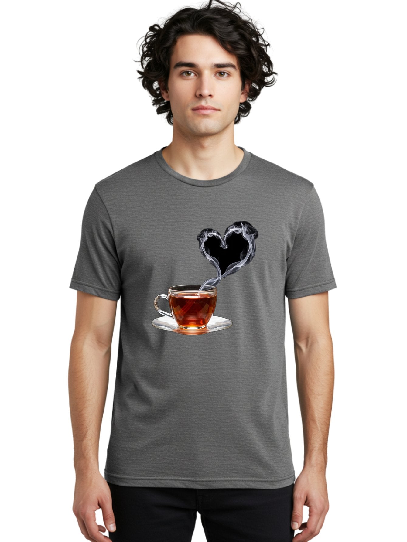 Steaming-Tea-Cup Men'S Graphic Tee, 100% Cotton, Comfortable Casual Summer Wear, Machine Washable, Vintage Camera, Old Camera, Antique Camera, Black Camera, Classic Photography, Photography Equipment, Nostalgic Device, Film Camera, Camera Art Bal406 29
