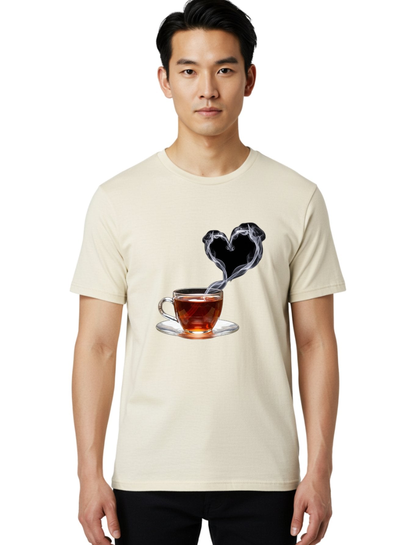 Steaming-Tea-Cup Men'S Graphic Tee, 100% Cotton, Comfortable Casual Summer Wear, Machine Washable, Vintage Camera, Old Camera, Antique Camera, Black Camera, Classic Photography, Photography Equipment, Nostalgic Device, Film Camera, Camera Art Bal406 17
