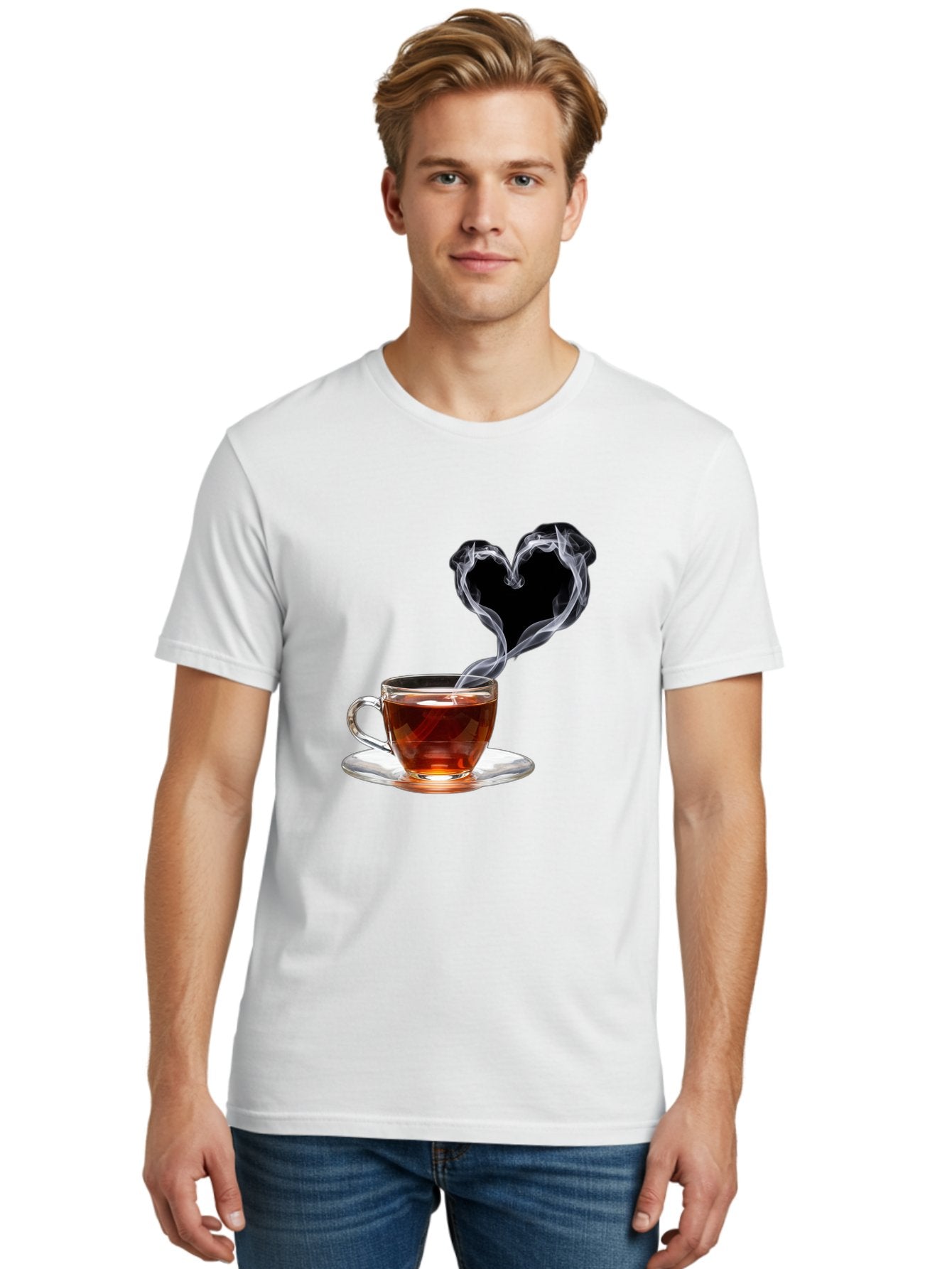 Steaming-Tea-Cup Men'S Graphic Tee, 100% Cotton, Comfortable Casual Summer Wear, Machine Washable, Vintage Camera, Old Camera, Antique Camera, Black Camera, Classic Photography, Photography Equipment, Nostalgic Device, Film Camera, Camera Art Bal406 27