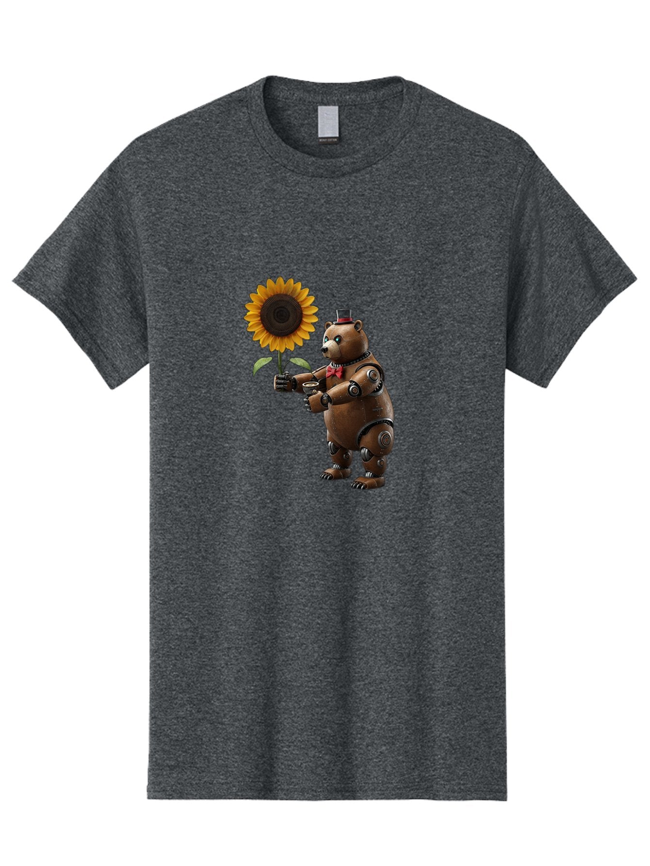 Steampunk-Bear Men'S Graphic Tee, 100% Cotton, Comfortable Casual Summer Wear, Machine Washable, Vintage Camera, Old Camera, Antique Camera, Black Camera, Classic Photography, Photography Equipment, Nostalgic Device, Film Camera, Camera Art Bal407 5
