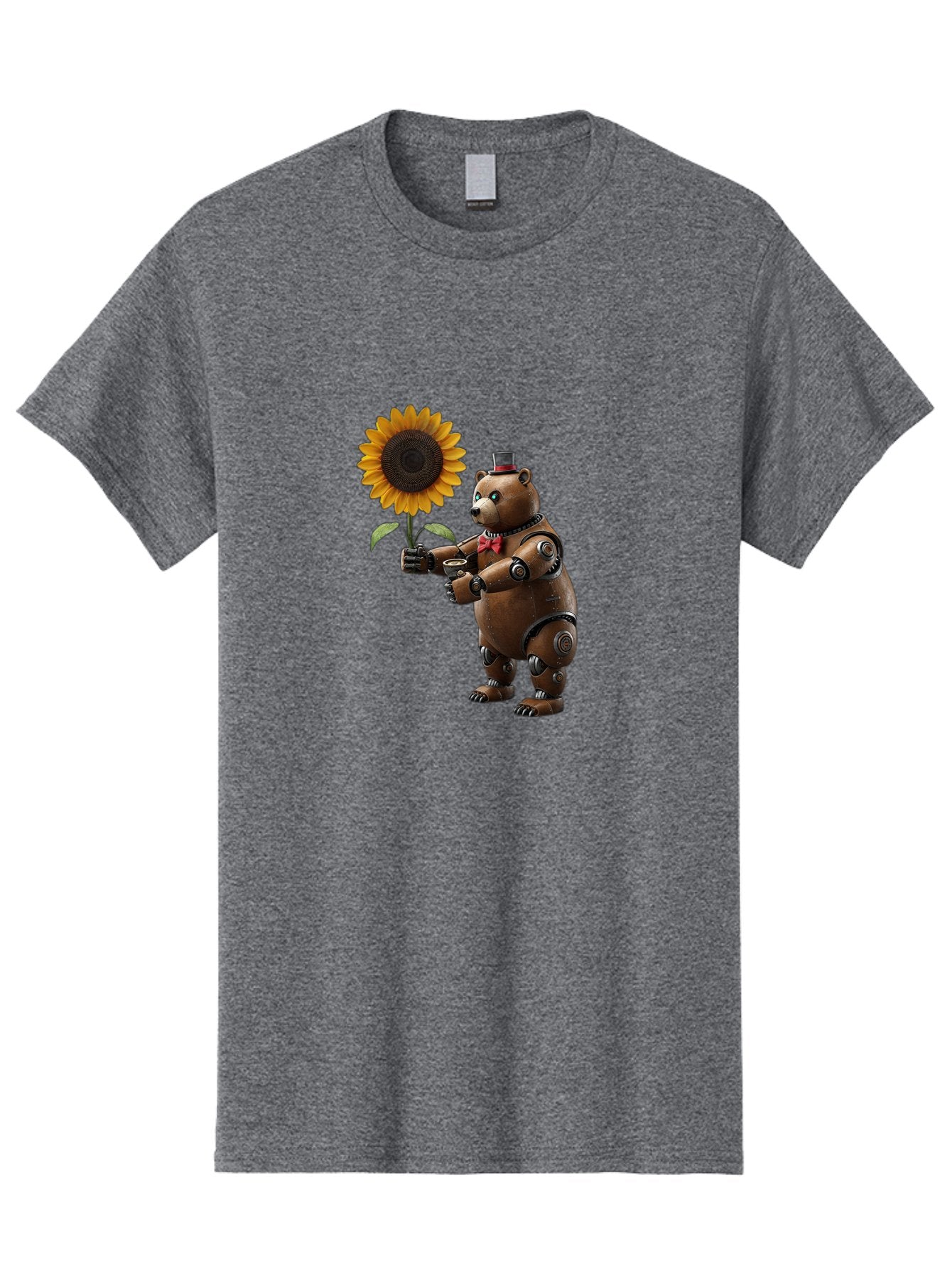Steampunk-Bear Men'S Graphic Tee, 100% Cotton, Comfortable Casual Summer Wear, Machine Washable, Vintage Camera, Old Camera, Antique Camera, Black Camera, Classic Photography, Photography Equipment, Nostalgic Device, Film Camera, Camera Art Bal407 8