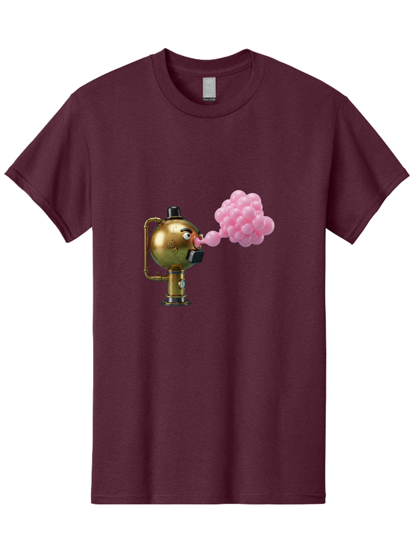 Steampunk-Bubble-Machine Men'S Graphic Tee, 100% Cotton, Comfortable Casual Summer Wear, Machine Washable, Vintage Camera, Old Camera, Antique Camera, Black Camera, Classic Photography, Photography Equipment, Nostalgic Device, Film Camera, Bal408 14