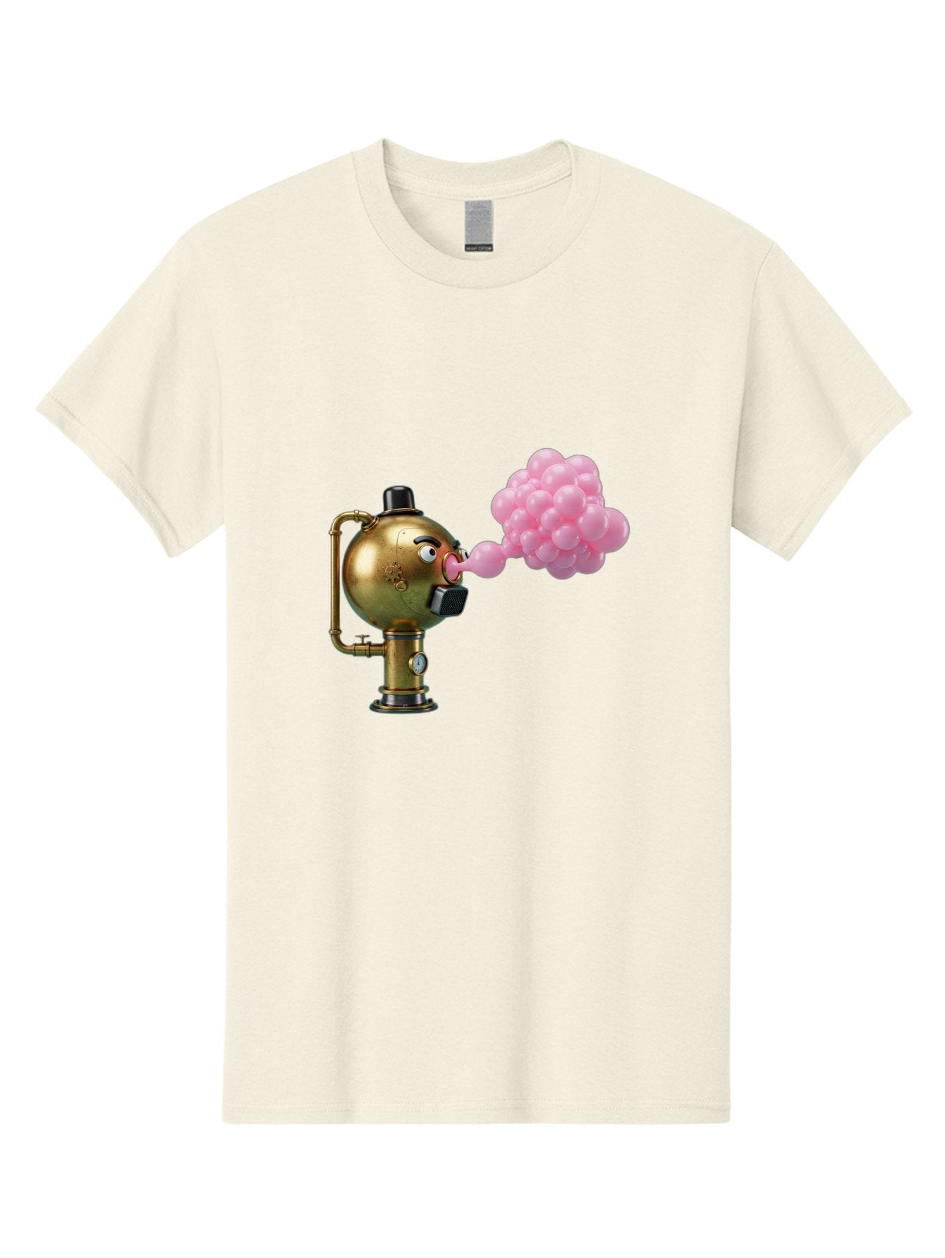 Steampunk-Bubble-Machine Men'S Graphic Tee, 100% Cotton, Comfortable Casual Summer Wear, Machine Washable, Vintage Camera, Old Camera, Antique Camera, Black Camera, Classic Photography, Photography Equipment, Nostalgic Device, Film Camera, Bal408 7