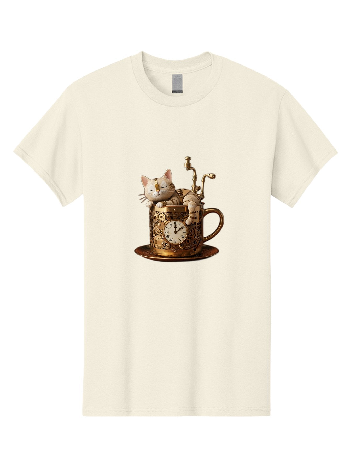 Steampunk-Cat Men'S Graphic Tee, 100% Cotton, Comfortable Casual Summer Wear, Machine Washable, Vintage Camera, Old Camera, Antique Camera, Black Camera, Classic Photography, Photography Equipment, Nostalgic Device, Film Camera, Camera Art Bal410 8