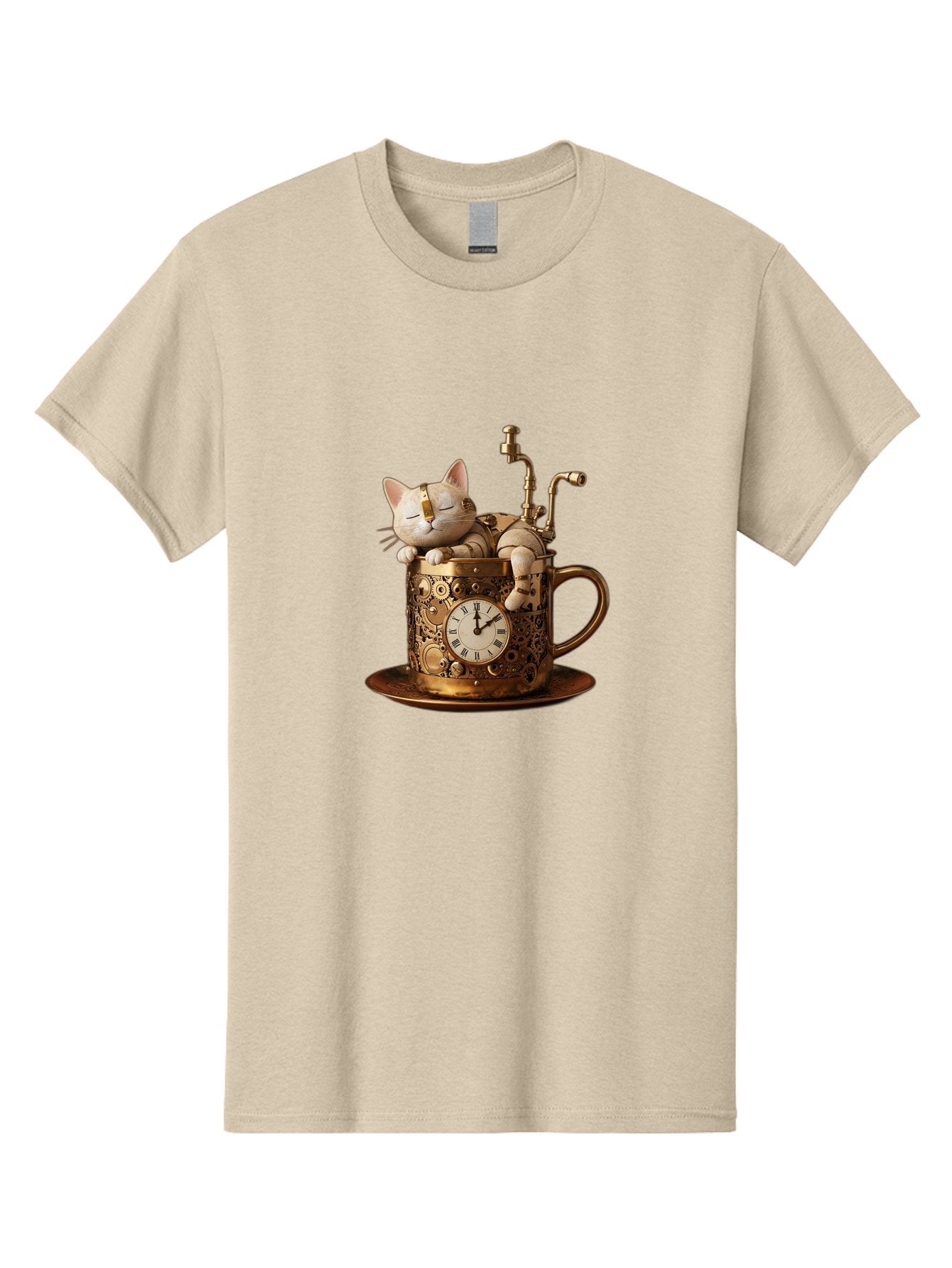 Steampunk-Cat Men'S Graphic Tee, 100% Cotton, Comfortable Casual Summer Wear, Machine Washable, Vintage Camera, Old Camera, Antique Camera, Black Camera, Classic Photography, Photography Equipment, Nostalgic Device, Film Camera, Camera Art Bal410 9