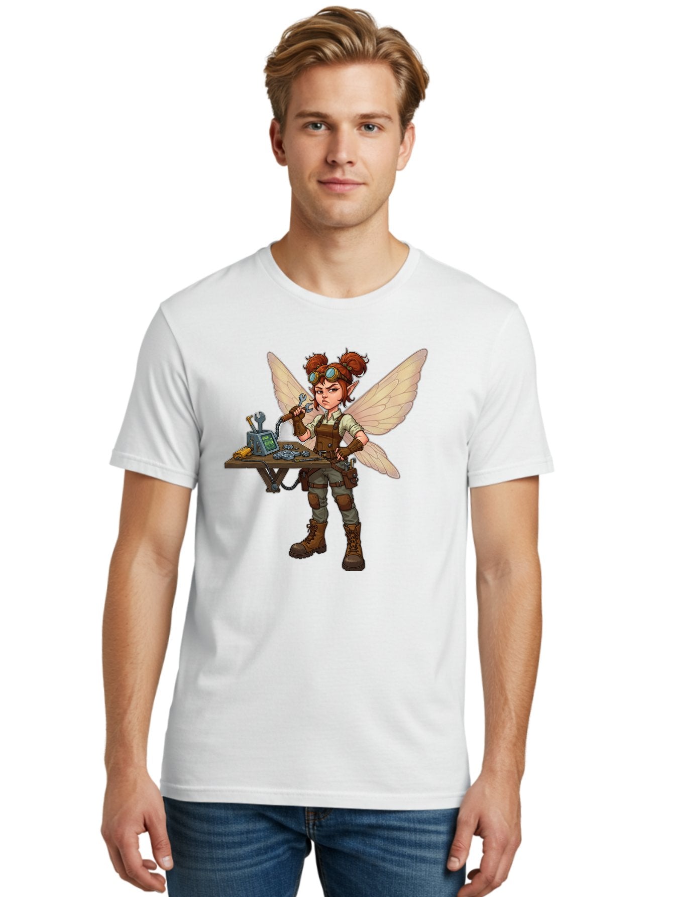 Steampunk-Fairy Men'S Graphic Tee, 100% Cotton, Comfortable Casual Summer Wear, Machine Washable, Vintage Camera, Old Camera, Antique Camera, Black Camera, Classic Photography, Photography Equipment, Nostalgic Device, Film Camera, Camera Art Bal411 24