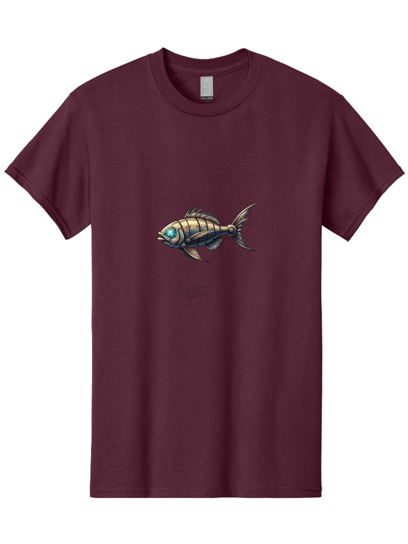Steampunk-Fish-2 Men'S Graphic Tee, 100% Cotton, Comfortable Casual Summer Wear, Machine Washable, Vintage Camera, Old Camera, Antique Camera, Black Camera, Classic Photography, Photography Equipment, Nostalgic Device, Film Camera, Camera Art Bal413 11