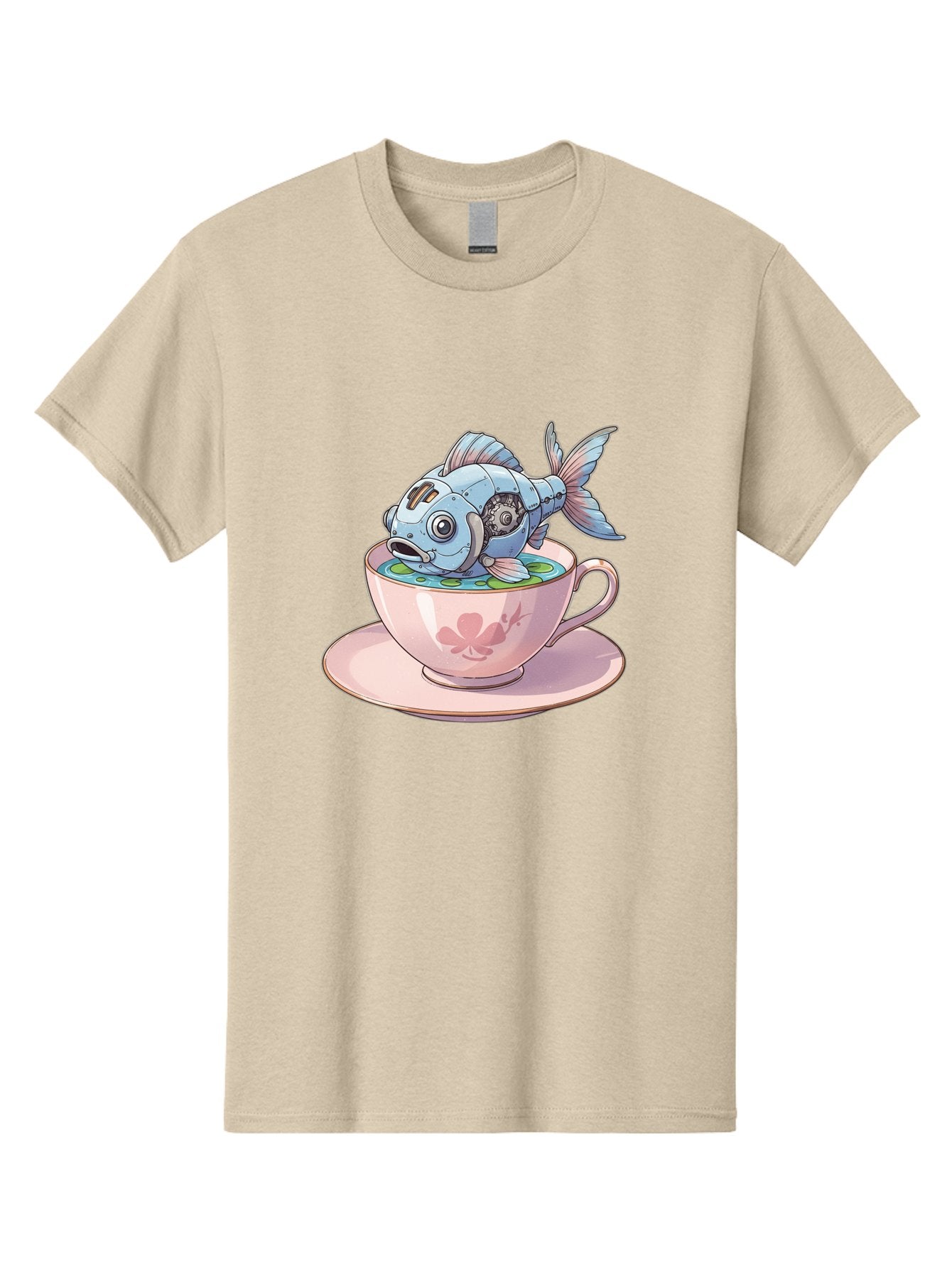 Steampunk-Fish-5 Men'S Graphic Tee, 100% Cotton, Comfortable Casual Summer Wear, Machine Washable, Vintage Camera, Old Camera, Antique Camera, Black Camera, Classic Photography, Photography Equipment, Nostalgic Device, Film Camera, Camera Art Bal416 12