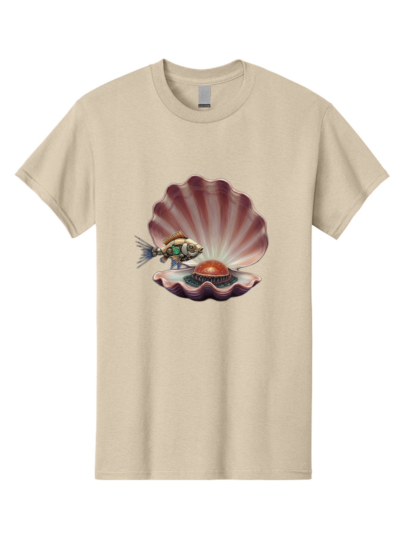 Steampunk-Fish-Pearl-Shell Men'S Graphic Tee, 100% Cotton, Comfortable Casual Summer Wear, Machine Washable, Vintage Camera, Old Camera, Antique Camera, Black Camera, Classic Photography, Photography Equipment, Nostalgic Device, Film Camera, Bal417 15