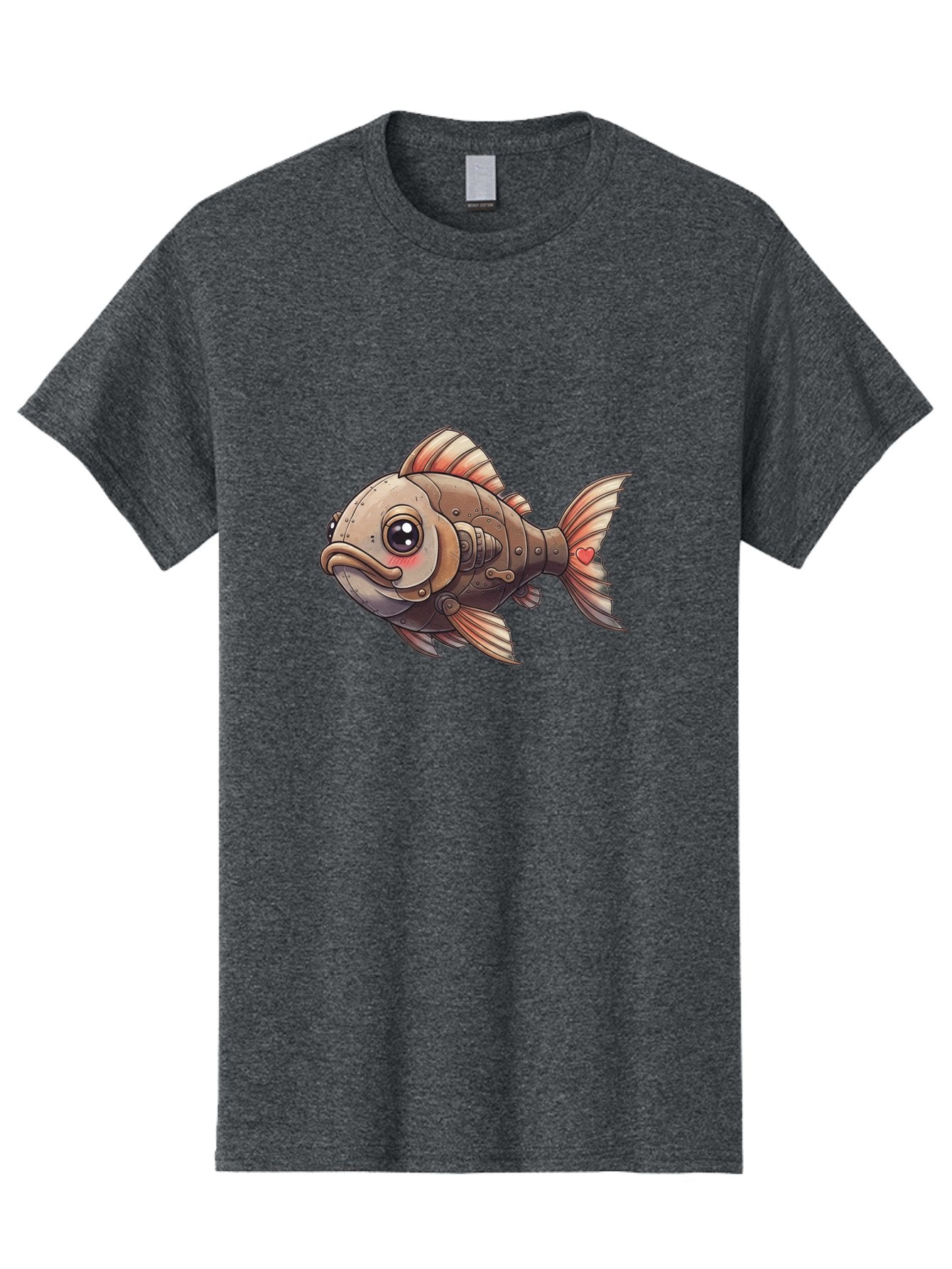 Steampunk-Fish Men'S Graphic Tee, 100% Cotton, Comfortable Casual Summer Wear, Machine Washable, Vintage Camera, Old Camera, Antique Camera, Black Camera, Classic Photography, Photography Equipment, Nostalgic Device, Film Camera, Camera Art Bal419 7