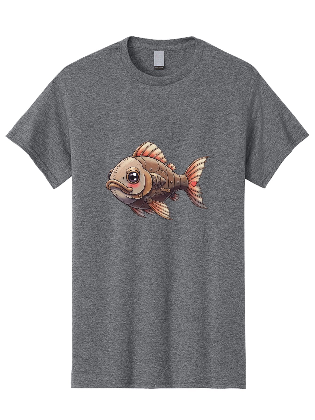 Steampunk-Fish Men'S Graphic Tee, 100% Cotton, Comfortable Casual Summer Wear, Machine Washable, Vintage Camera, Old Camera, Antique Camera, Black Camera, Classic Photography, Photography Equipment, Nostalgic Device, Film Camera, Camera Art Bal419 4