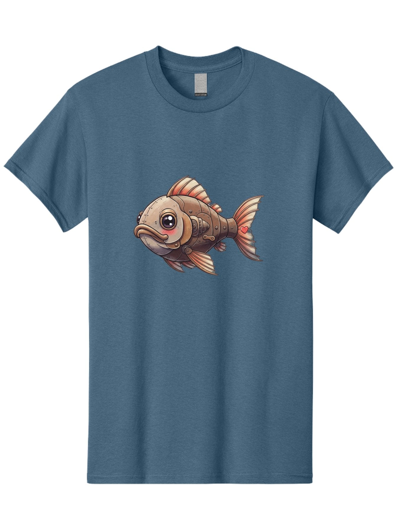 Steampunk-Fish Men'S Graphic Tee, 100% Cotton, Comfortable Casual Summer Wear, Machine Washable, Vintage Camera, Old Camera, Antique Camera, Black Camera, Classic Photography, Photography Equipment, Nostalgic Device, Film Camera, Camera Art Bal419 9