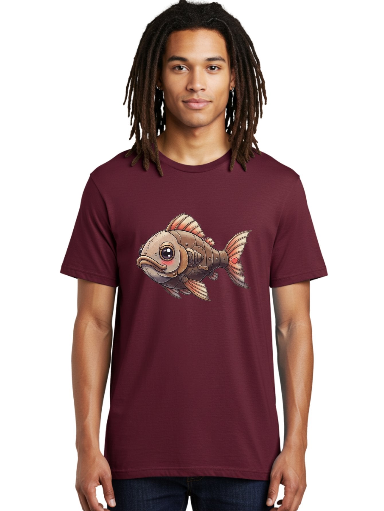 Steampunk-Fish Men'S Graphic Tee, 100% Cotton, Comfortable Casual Summer Wear, Machine Washable, Vintage Camera, Old Camera, Antique Camera, Black Camera, Classic Photography, Photography Equipment, Nostalgic Device, Film Camera, Camera Art Bal419 30