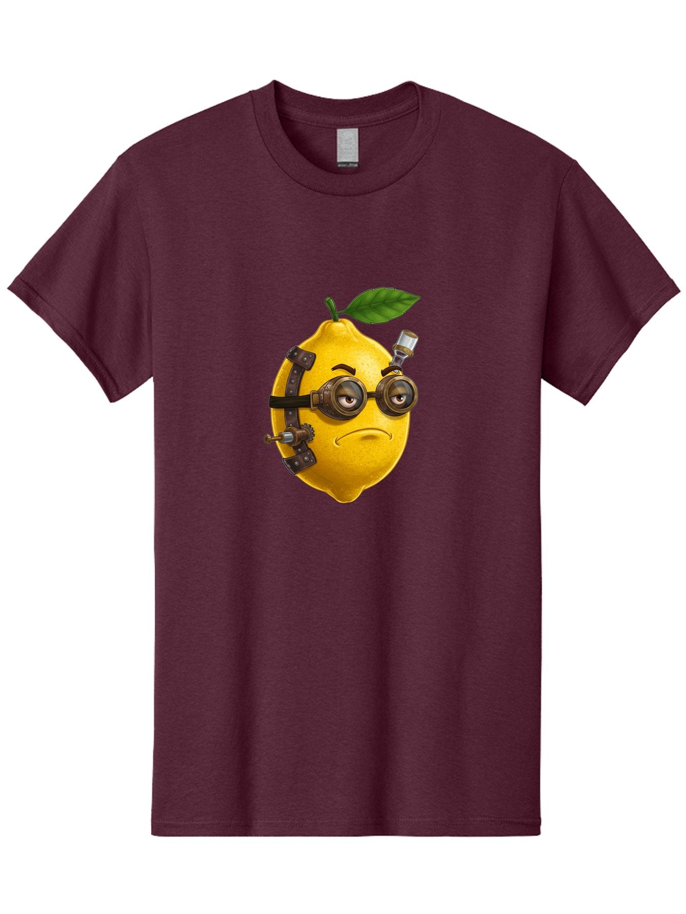Steampunk-Lemon Men'S Graphic Tee, 100% Cotton, Comfortable Casual Summer Wear, Machine Washable, Vintage Camera, Old Camera, Antique Camera, Black Camera, Classic Photography, Photography Equipment, Nostalgic Device, Film Camera, Camera Art Bal420