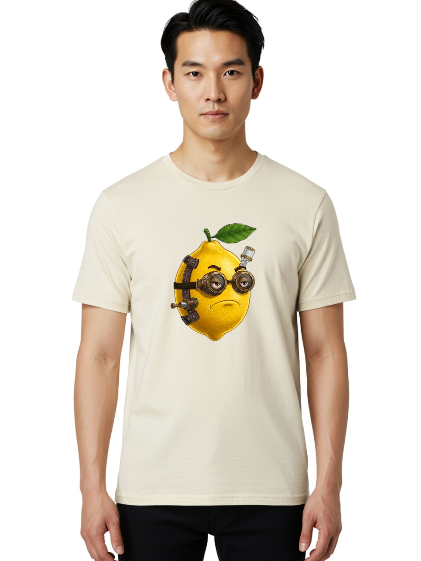 Steampunk-Lemon Men'S Graphic Tee, 100% Cotton, Comfortable Casual Summer Wear, Machine Washable, Vintage Camera, Old Camera, Antique Camera, Black Camera, Classic Photography, Photography Equipment, Nostalgic Device, Film Camera, Camera Art Bal420 17