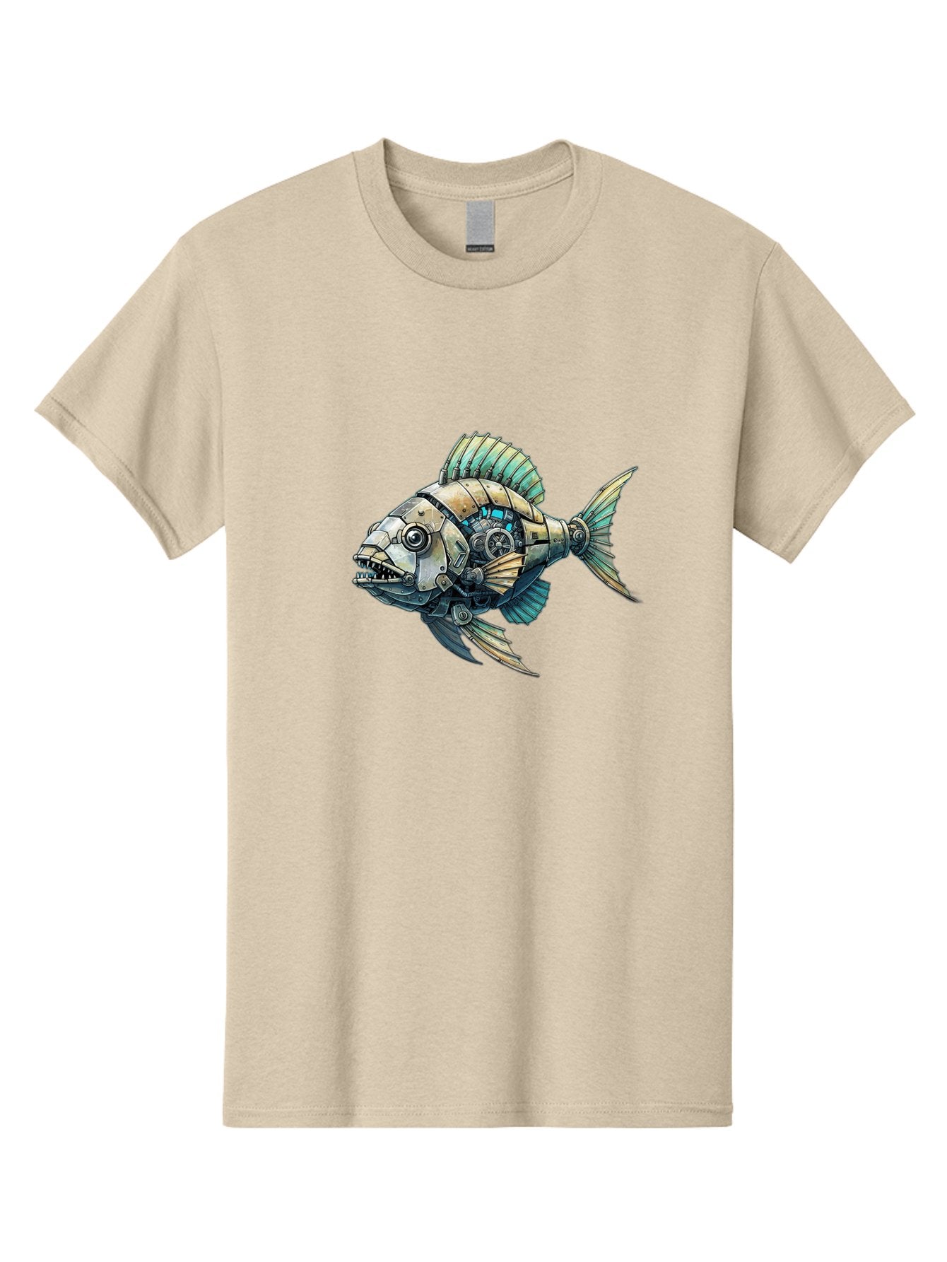 Steampunk-Piranha Men'S Graphic Tee, 100% Cotton, Comfortable Casual Summer Wear, Machine Washable, Vintage Camera, Old Camera, Antique Camera, Black Camera, Classic Photography, Photography Equipment, Nostalgic Device, Film Camera, Camera Art Bal421 11