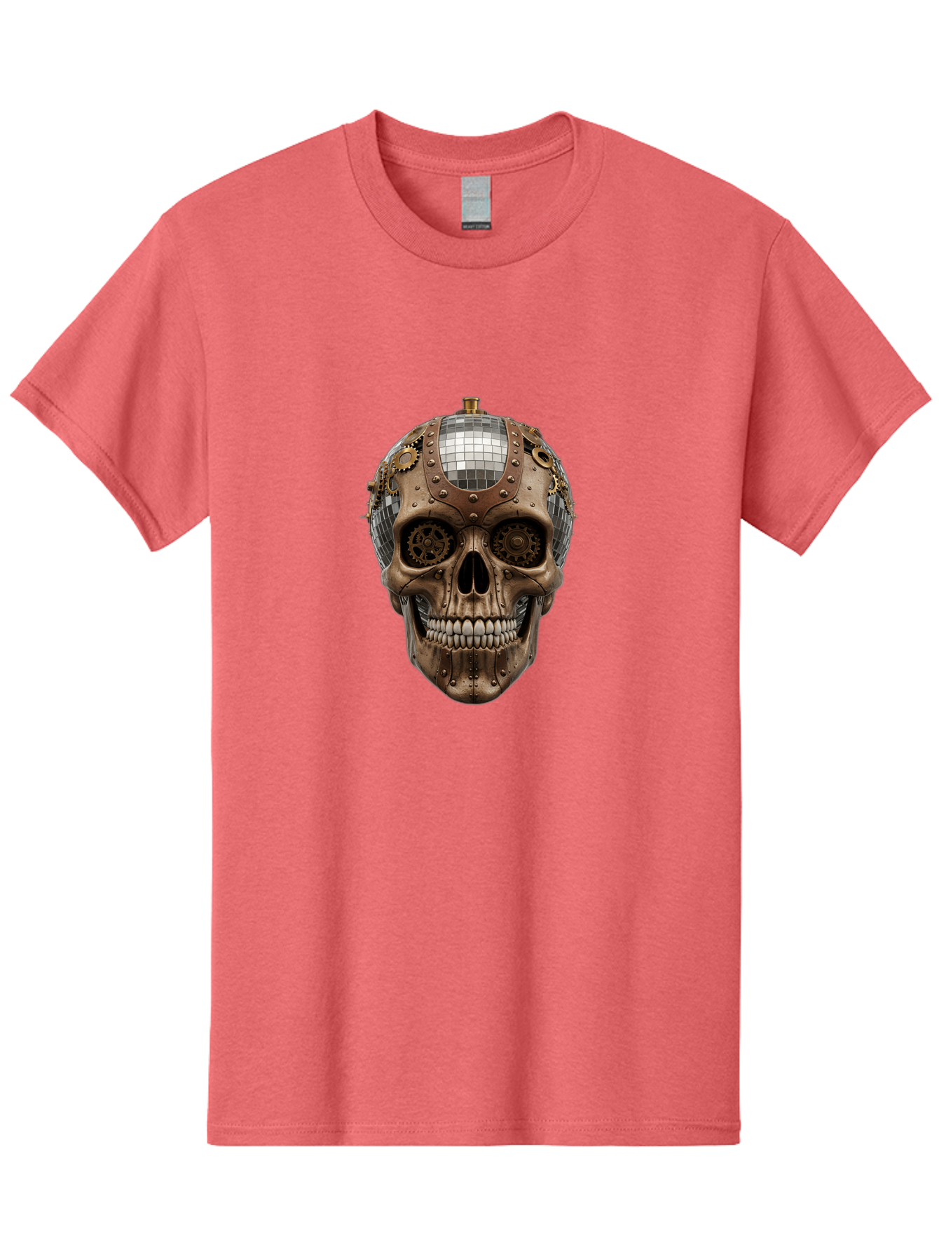 Steampunk-Skull Men'S Graphic Tee, 100% Cotton, Comfortable Casual Summer Wear, Machine Washable, Vintage Camera, Old Camera, Antique Camera, Black Camera, Classic Photography, Photography Equipment, Nostalgic Device, Film Camera, Camera Art Bal422