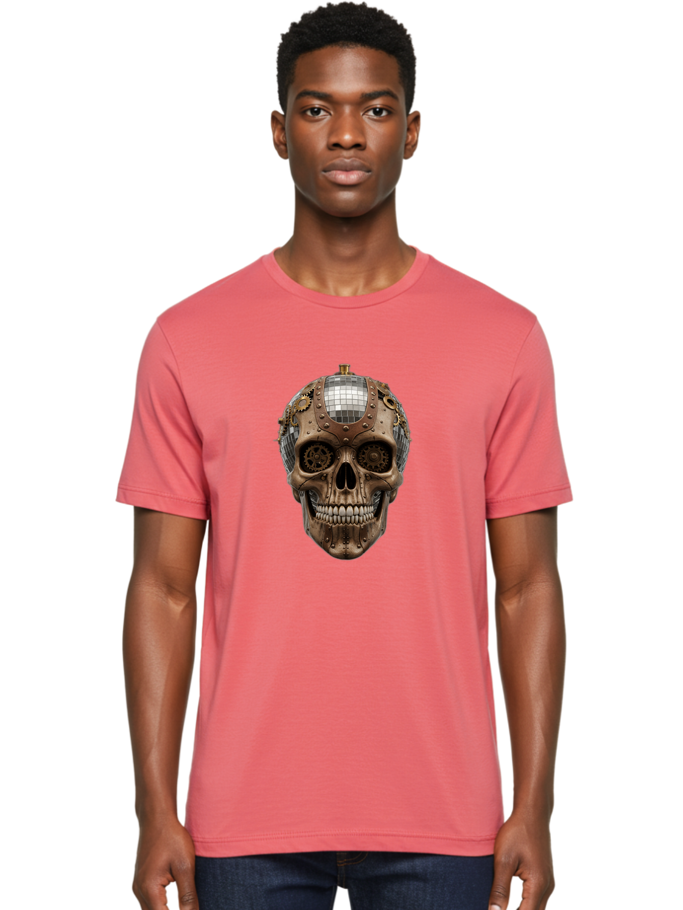 Steampunk-Skull Men'S Graphic Tee, 100% Cotton, Comfortable Casual Summer Wear, Machine Washable, Vintage Camera, Old Camera, Antique Camera, Black Camera, Classic Photography, Photography Equipment, Nostalgic Device, Film Camera, Camera Art Bal422 16