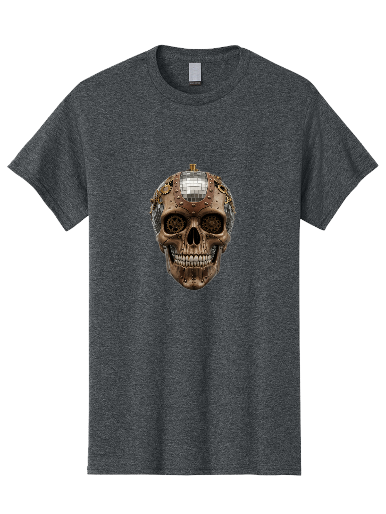Steampunk-Skull Men'S Graphic Tee, 100% Cotton, Comfortable Casual Summer Wear, Machine Washable, Vintage Camera, Old Camera, Antique Camera, Black Camera, Classic Photography, Photography Equipment, Nostalgic Device, Film Camera, Camera Art Bal422 3