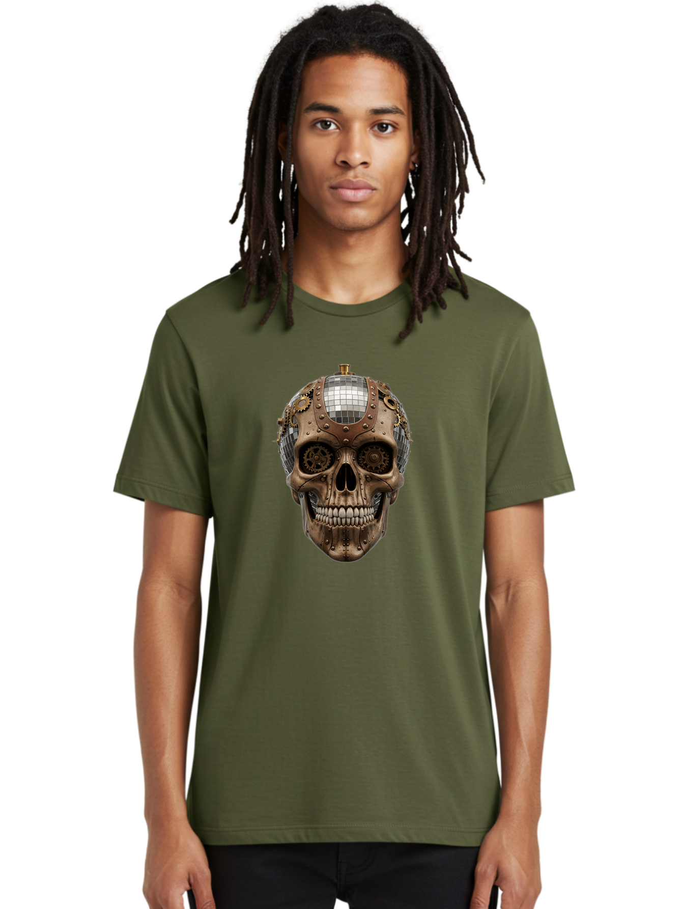 Steampunk-Skull Men'S Graphic Tee, 100% Cotton, Comfortable Casual Summer Wear, Machine Washable, Vintage Camera, Old Camera, Antique Camera, Black Camera, Classic Photography, Photography Equipment, Nostalgic Device, Film Camera, Camera Art Bal422 22