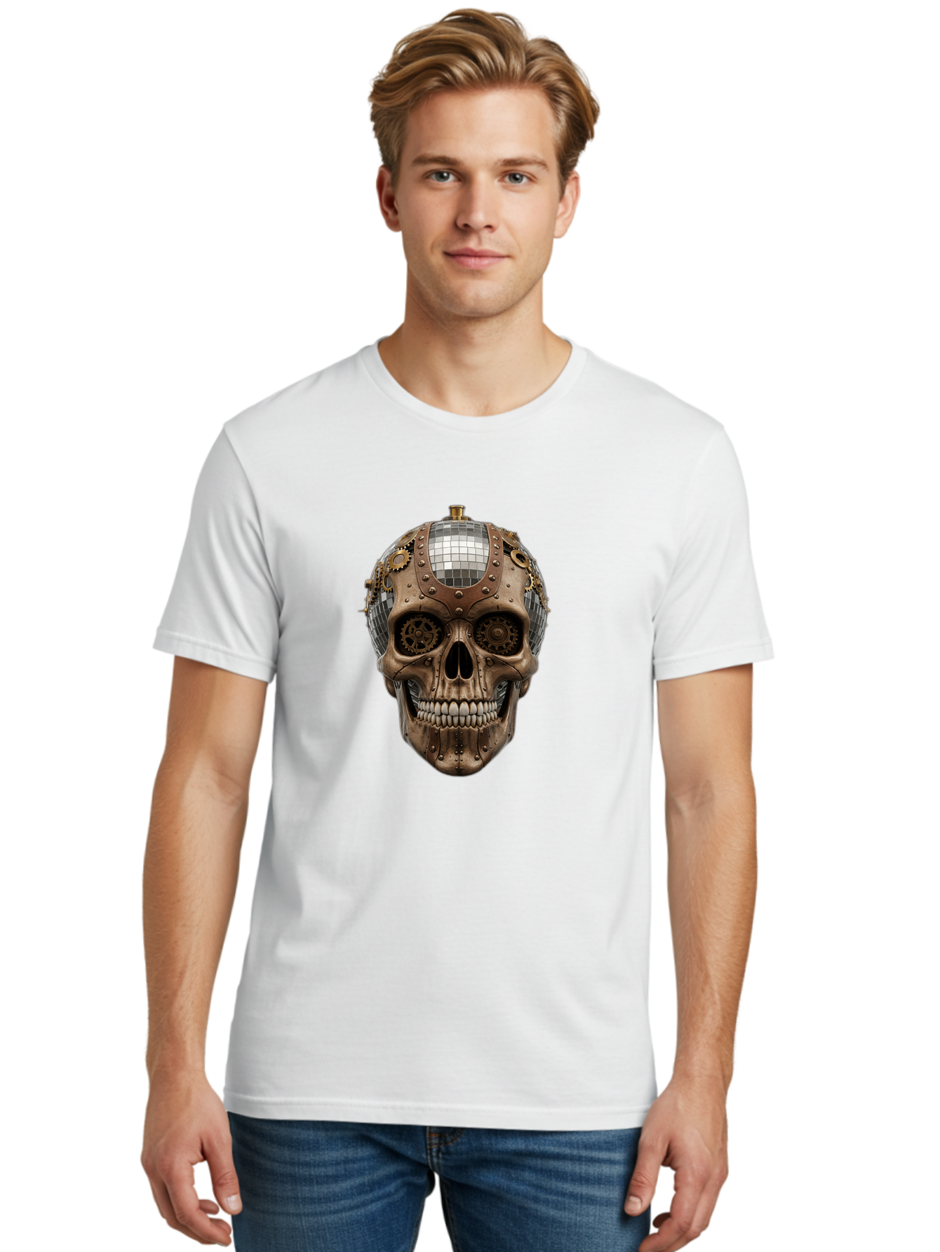 Steampunk-Skull Men'S Graphic Tee, 100% Cotton, Comfortable Casual Summer Wear, Machine Washable, Vintage Camera, Old Camera, Antique Camera, Black Camera, Classic Photography, Photography Equipment, Nostalgic Device, Film Camera, Camera Art Bal422 29