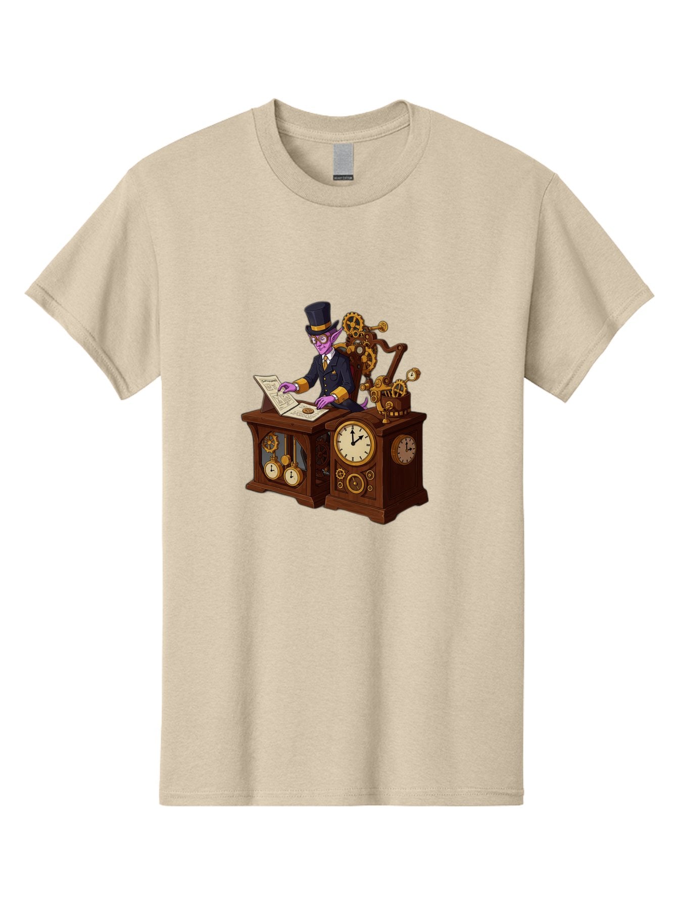 Steampunk-Timekeeper Men'S Graphic Tee, 100% Cotton, Comfortable Casual Summer Wear, Machine Washable, Vintage Camera, Old Camera, Antique Camera, Black Camera, Classic Photography, Photography Equipment, Nostalgic Device, Film Camera, Bal424 9