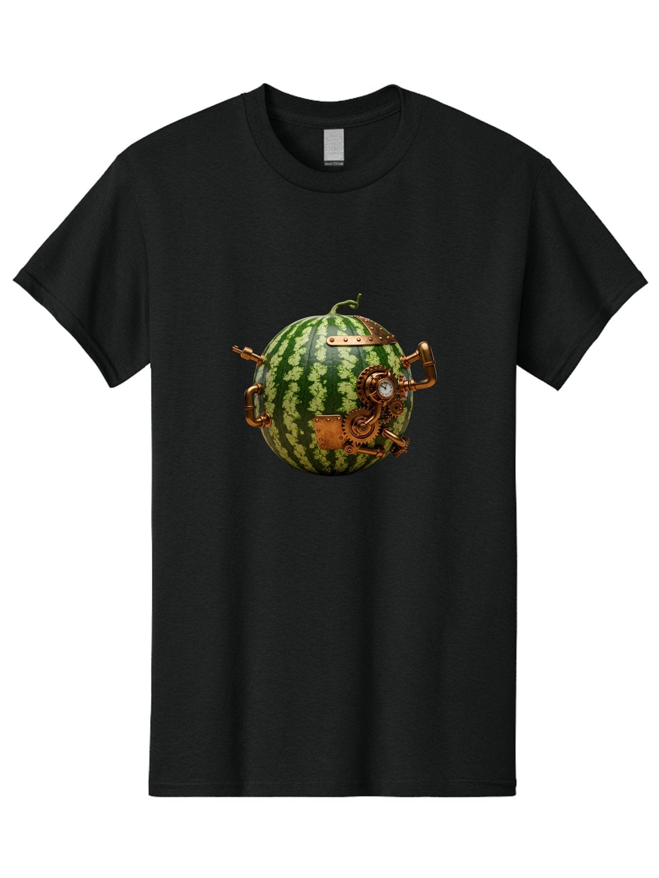 Steampunk-Watermelon Men'S Graphic Tee, 100% Cotton, Comfortable Casual Summer Wear, Machine Washable, Vintage Camera, Old Camera, Antique Camera, Black Camera, Classic Photography, Photography Equipment, Nostalgic Device, Film Camera, Bal425 8