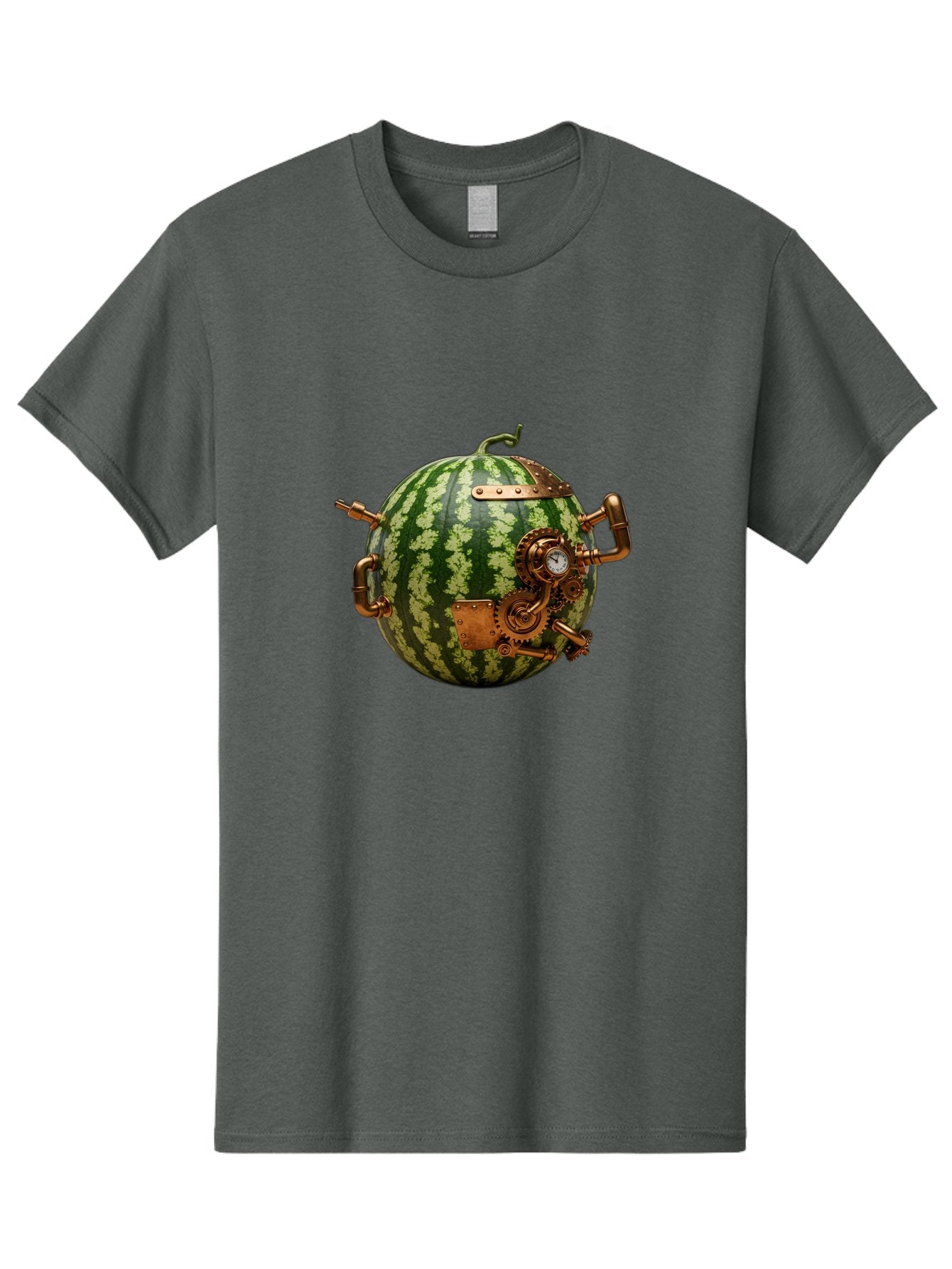 Steampunk-Watermelon Men'S Graphic Tee, 100% Cotton, Comfortable Casual Summer Wear, Machine Washable, Vintage Camera, Old Camera, Antique Camera, Black Camera, Classic Photography, Photography Equipment, Nostalgic Device, Film Camera, Bal425 13