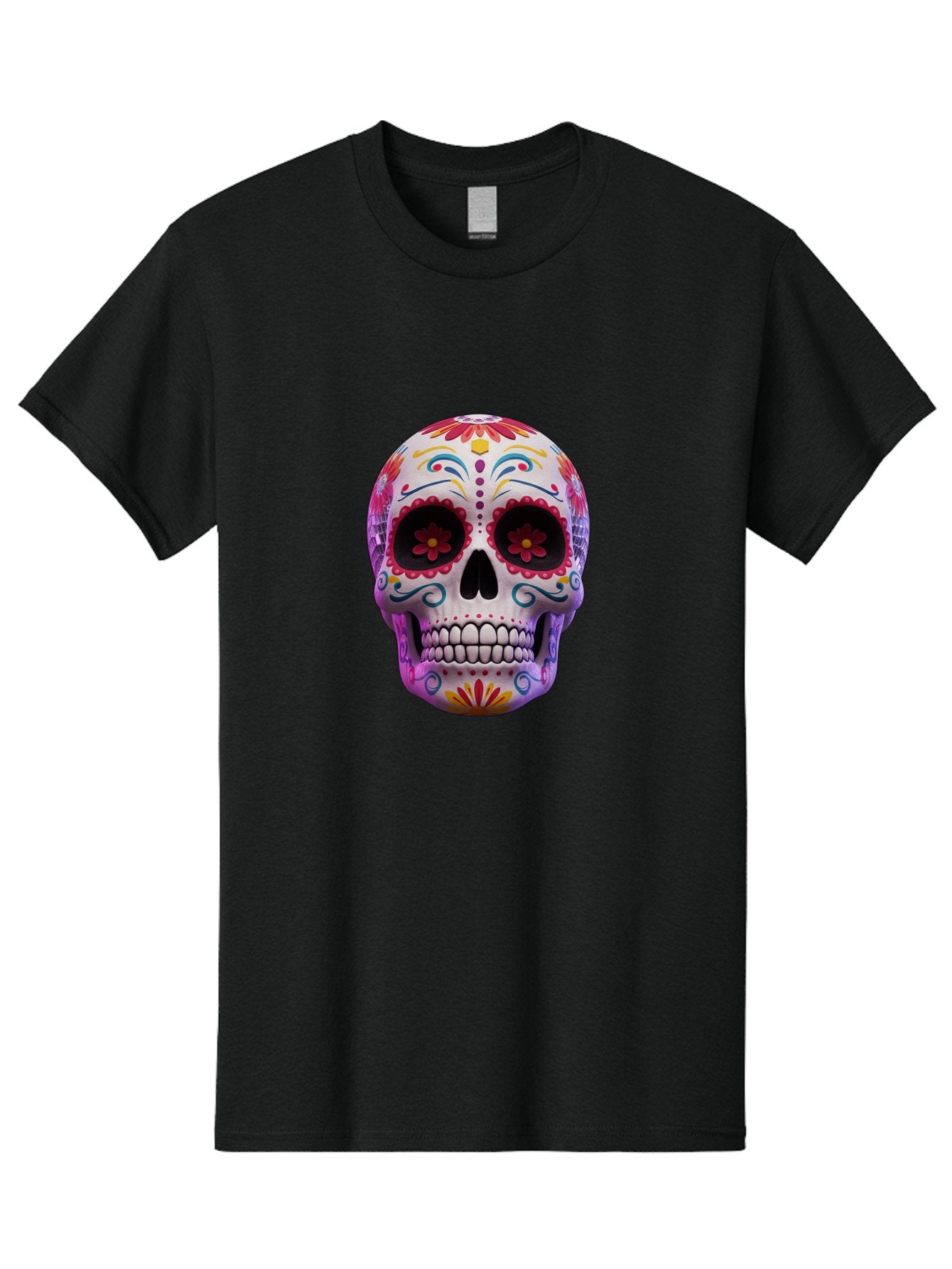 Sugar-Skull-1 Men'S Graphic Tee, 100% Cotton, Comfortable Casual Summer Wear, Machine Washable, Vintage Camera, Old Camera, Antique Camera, Black Camera, Classic Photography, Photography Equipment, Nostalgic Device, Film Camera, Camera Art Bal435 10